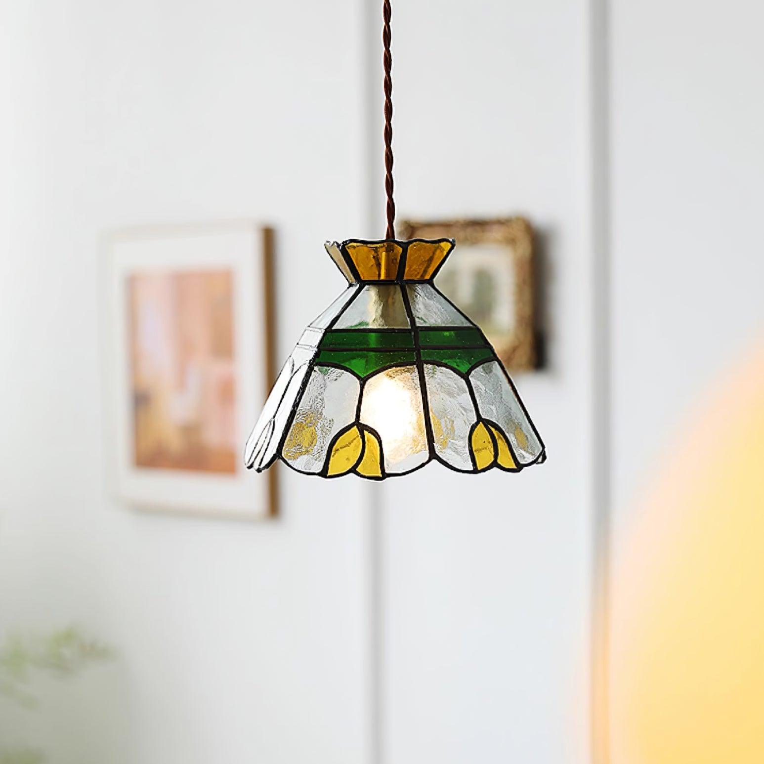 Eldine Stained Glass Pendant Light - Letslighting