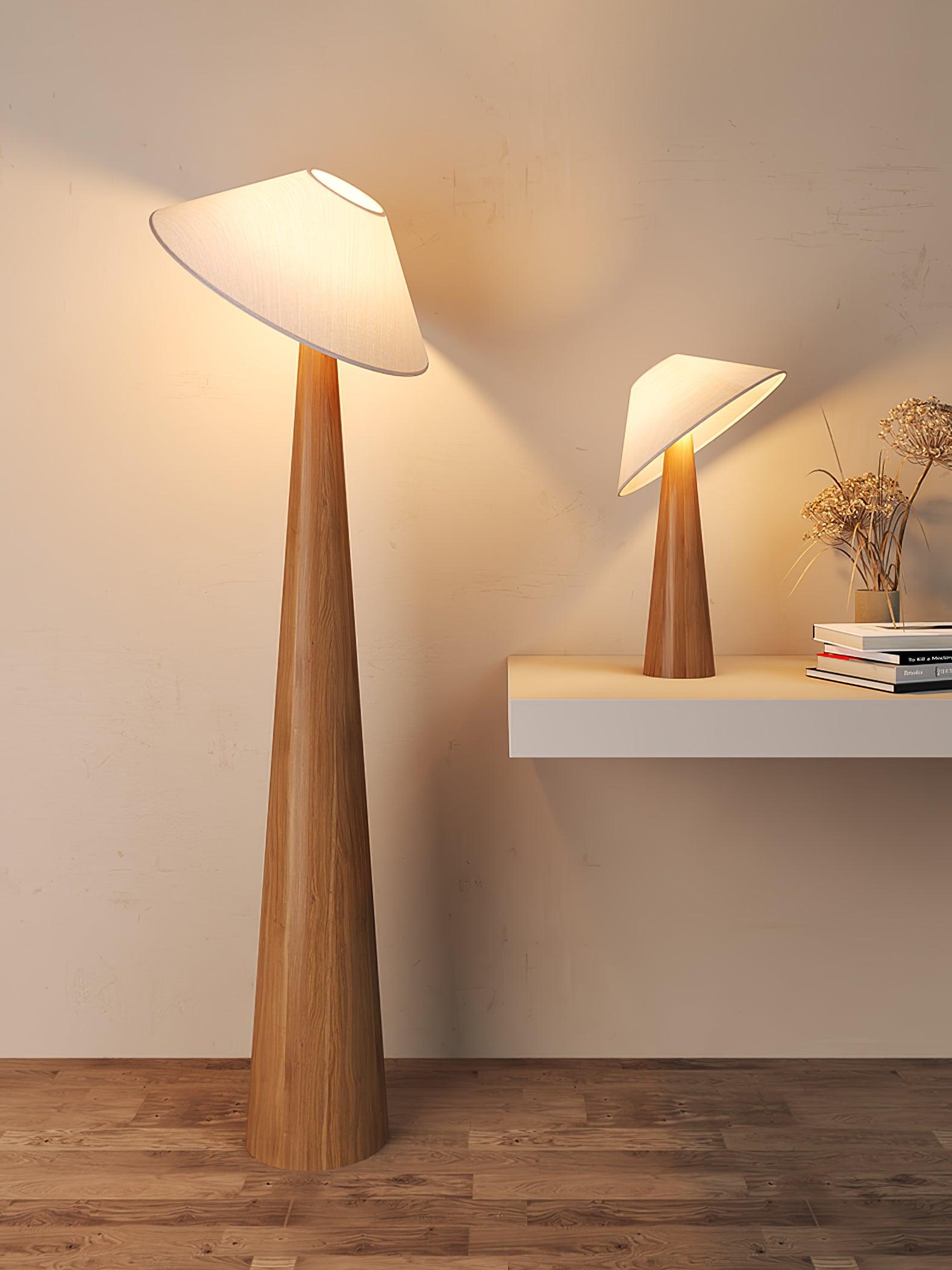 Vosile Sculptural Wood Table Lamp - Letslighting