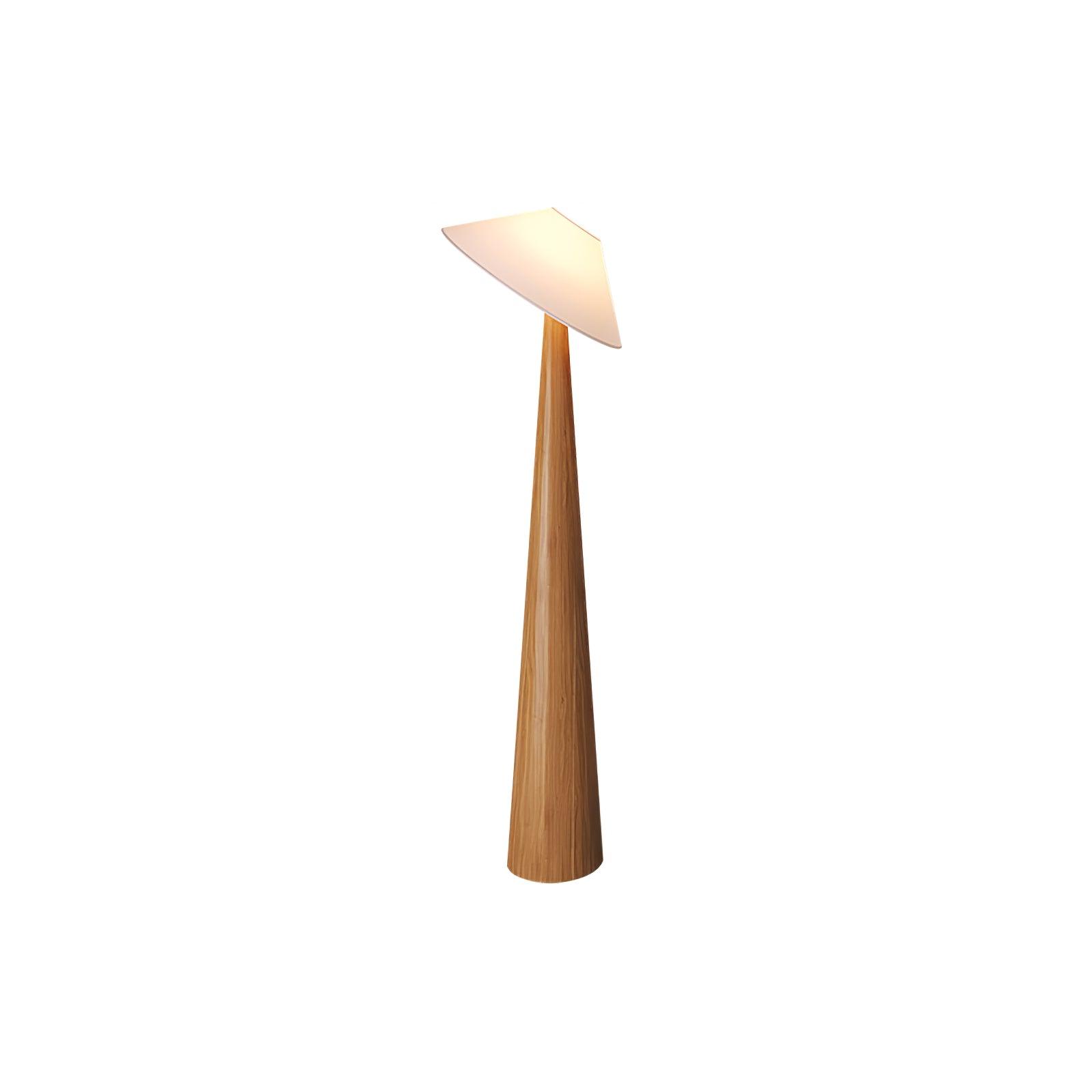 Apex Wooden Tapered Floor Lamp - Letslighting