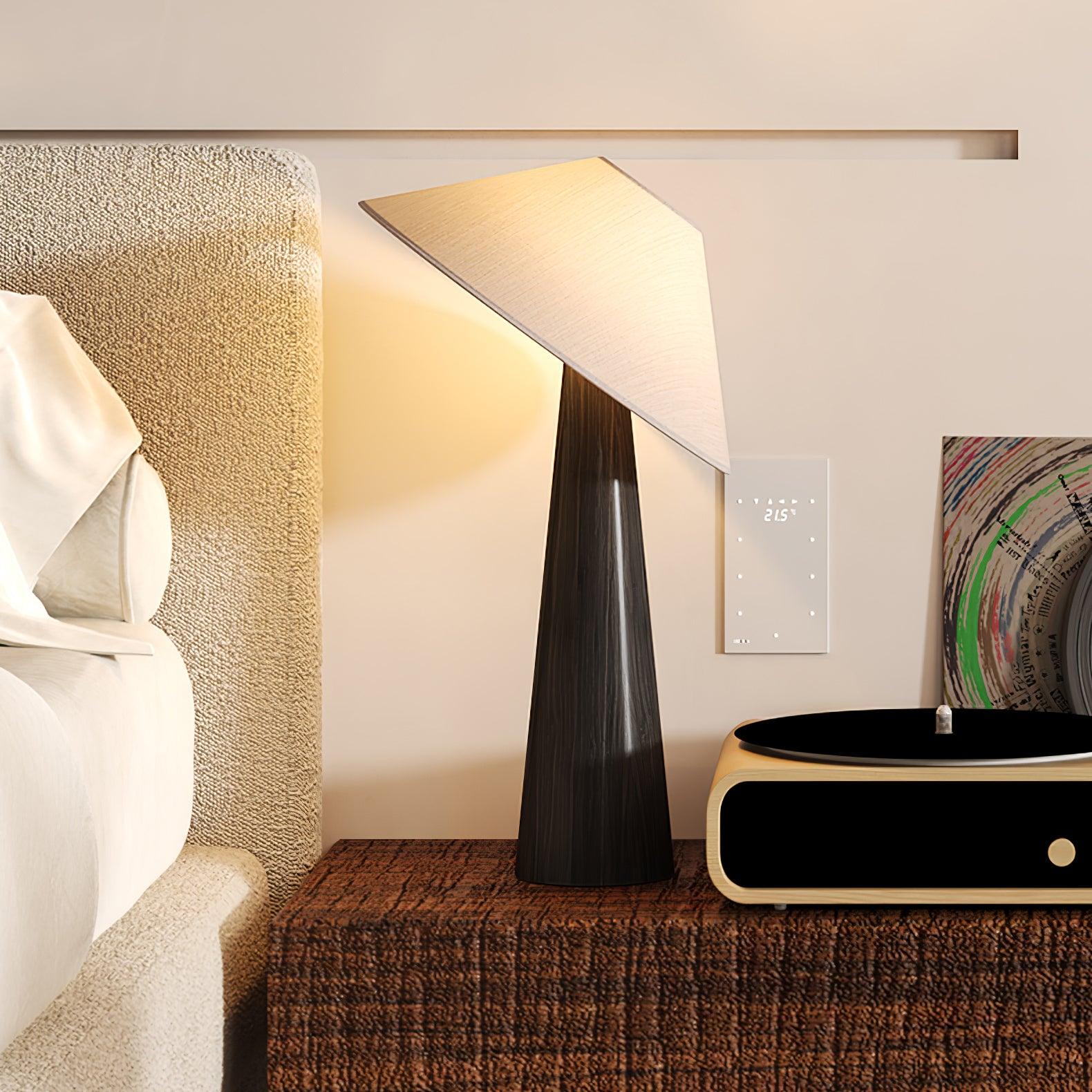 Apex Wooden Tapered Floor Lamp - Letslighting