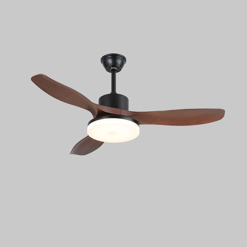 Darian Minimalist Wood Ceiling Fan Light - Letslighting