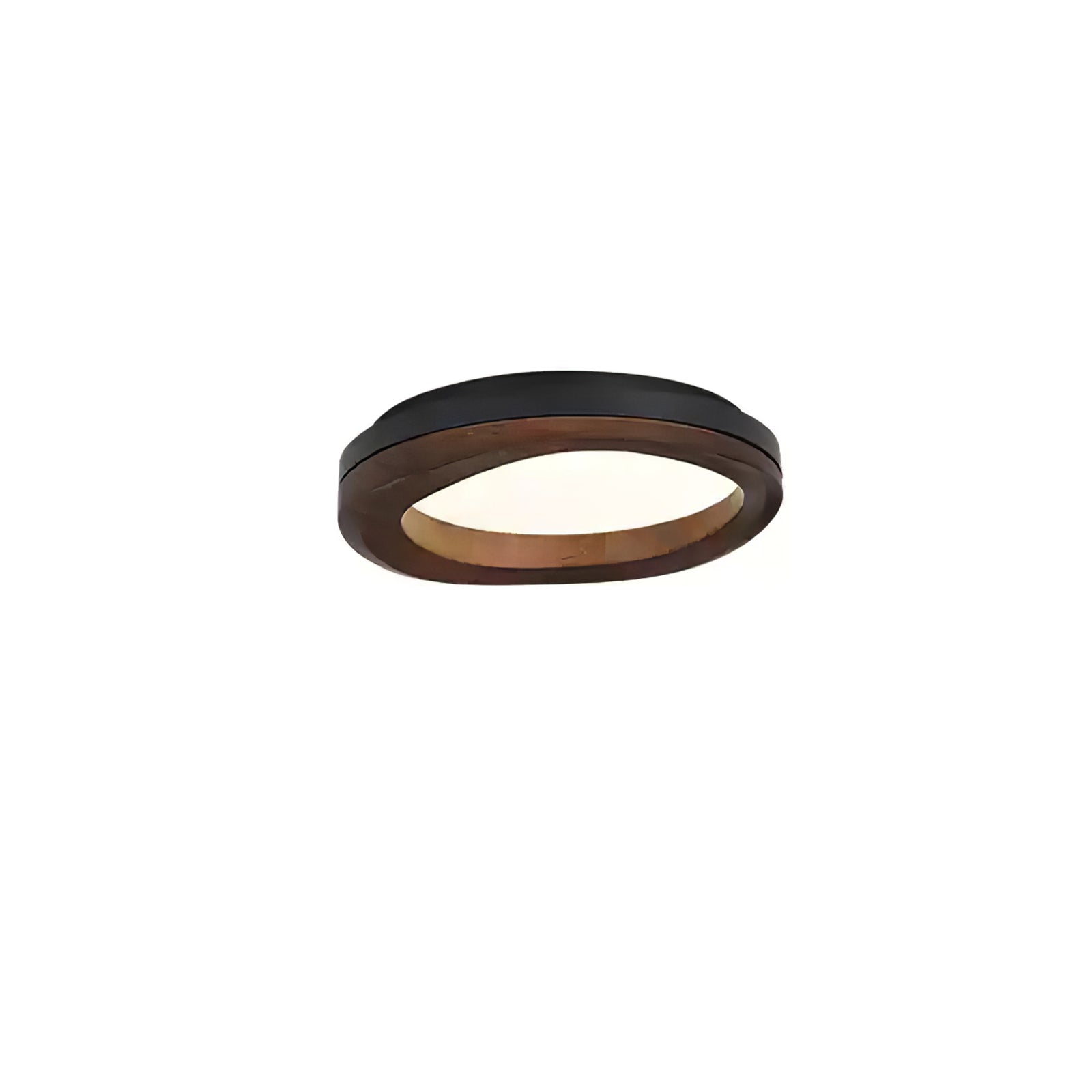 Artalis Walnut Wood Flush Mount - Letslighting