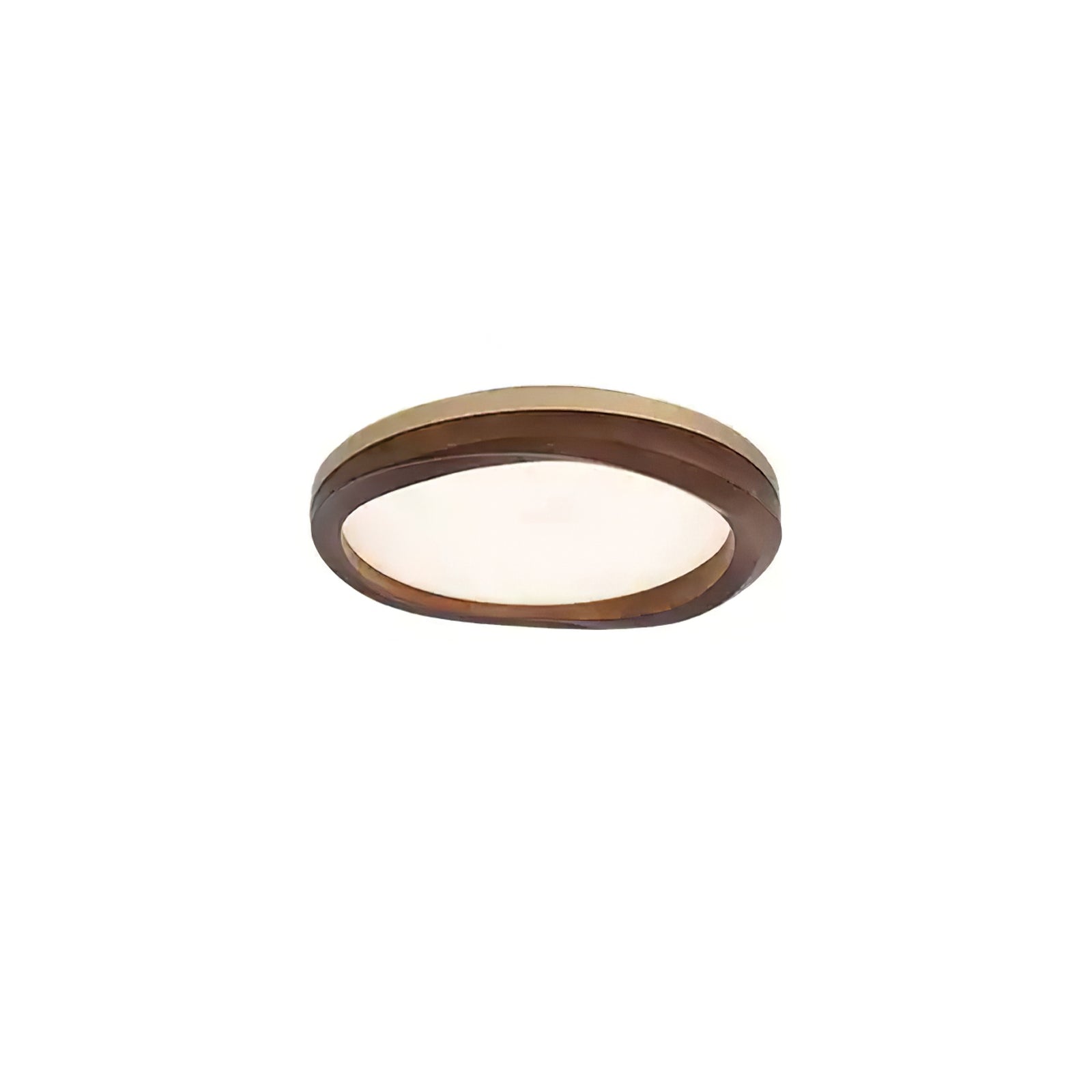 Artalis Walnut Wood Flush Mount - Letslighting