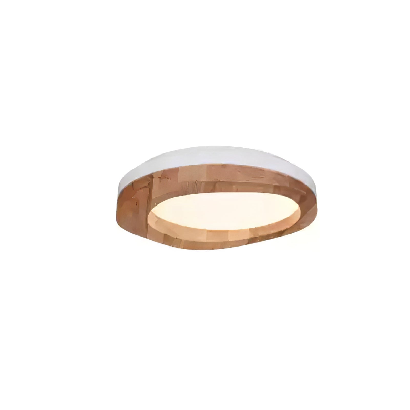 Artalis Walnut Wood Flush Mount - Letslighting