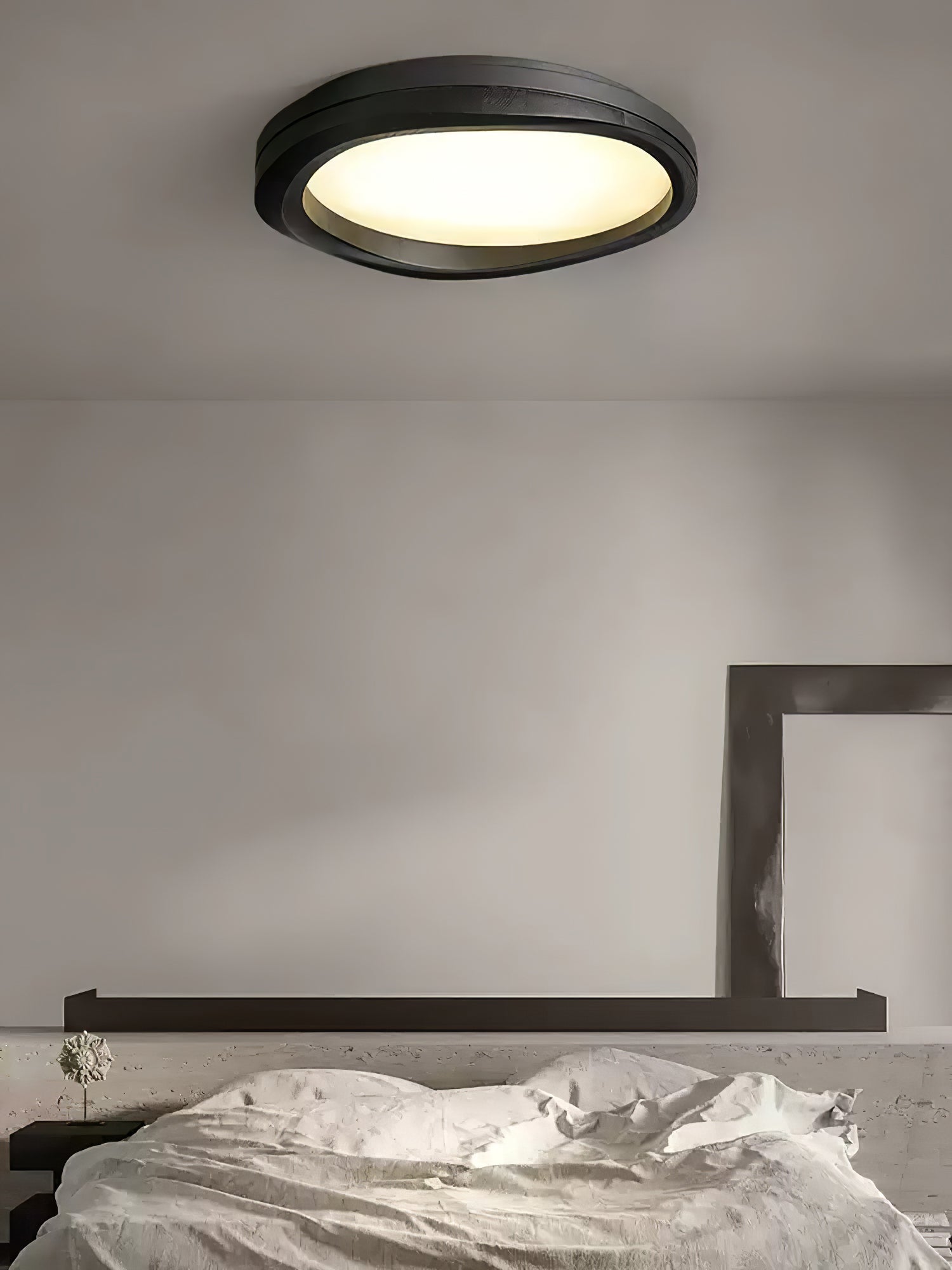 Artalis Walnut Wood Flush Mount - Letslighting