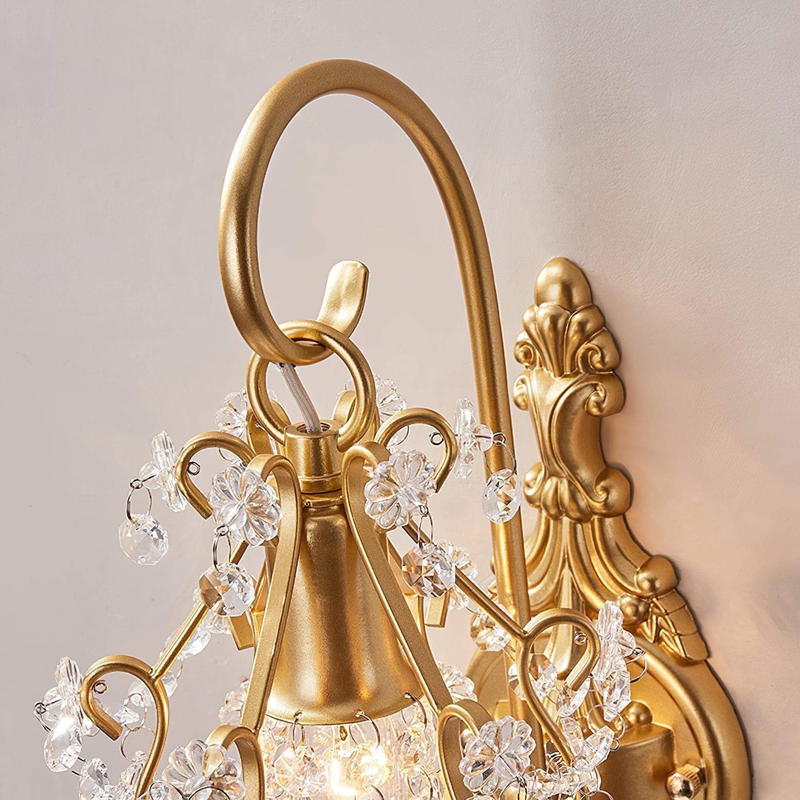 Gwynne Postmodern Luxury Crystal Wall Lamp - Letslighting