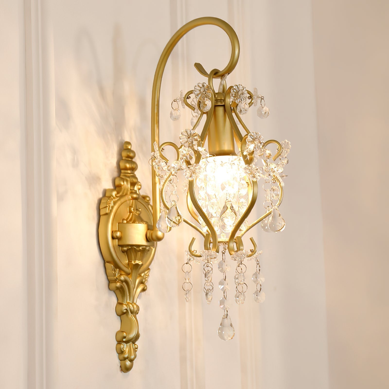 Gwynne Postmodern Luxury Crystal Wall Lamp - Letslighting