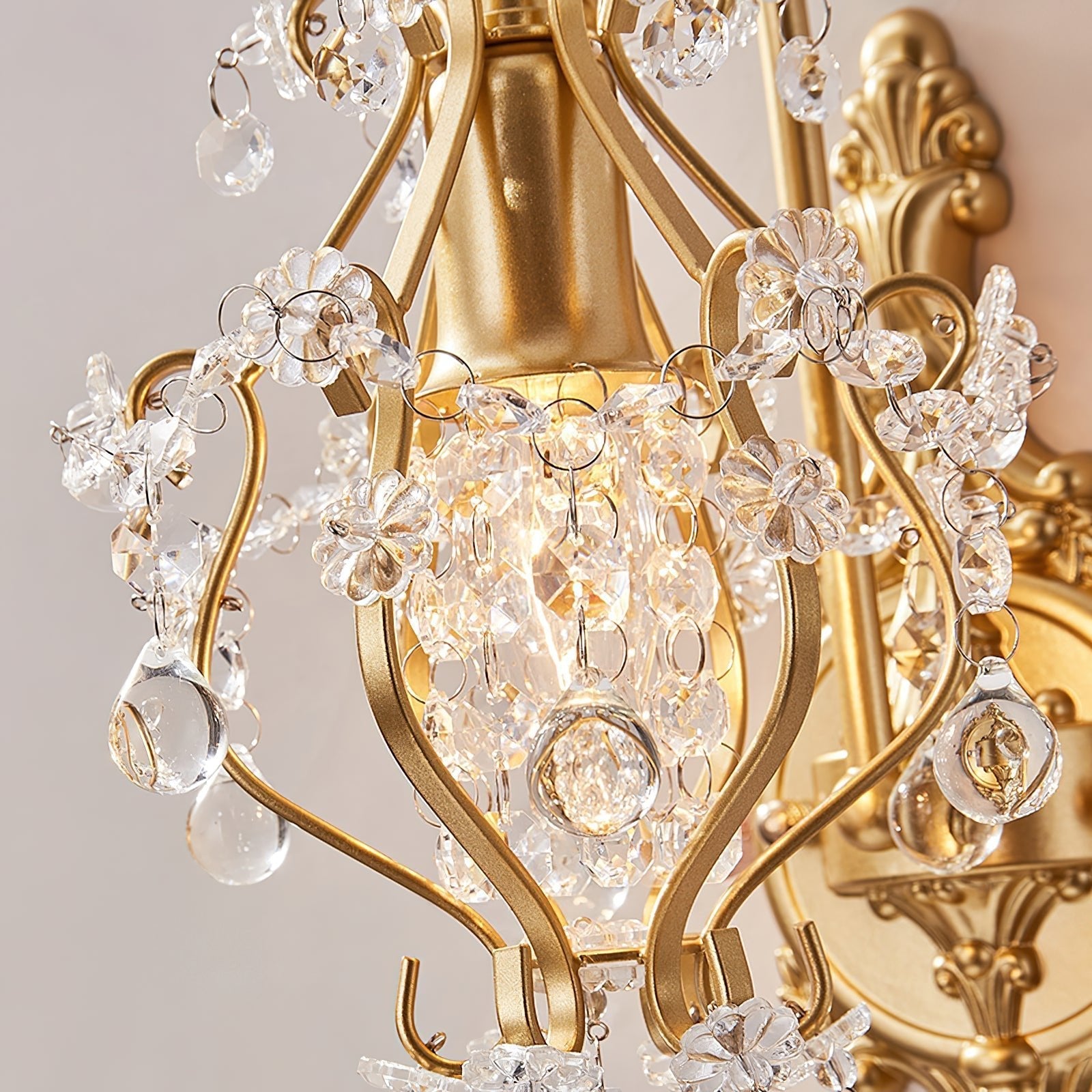 Gwynne Postmodern Luxury Crystal Wall Lamp - Letslighting