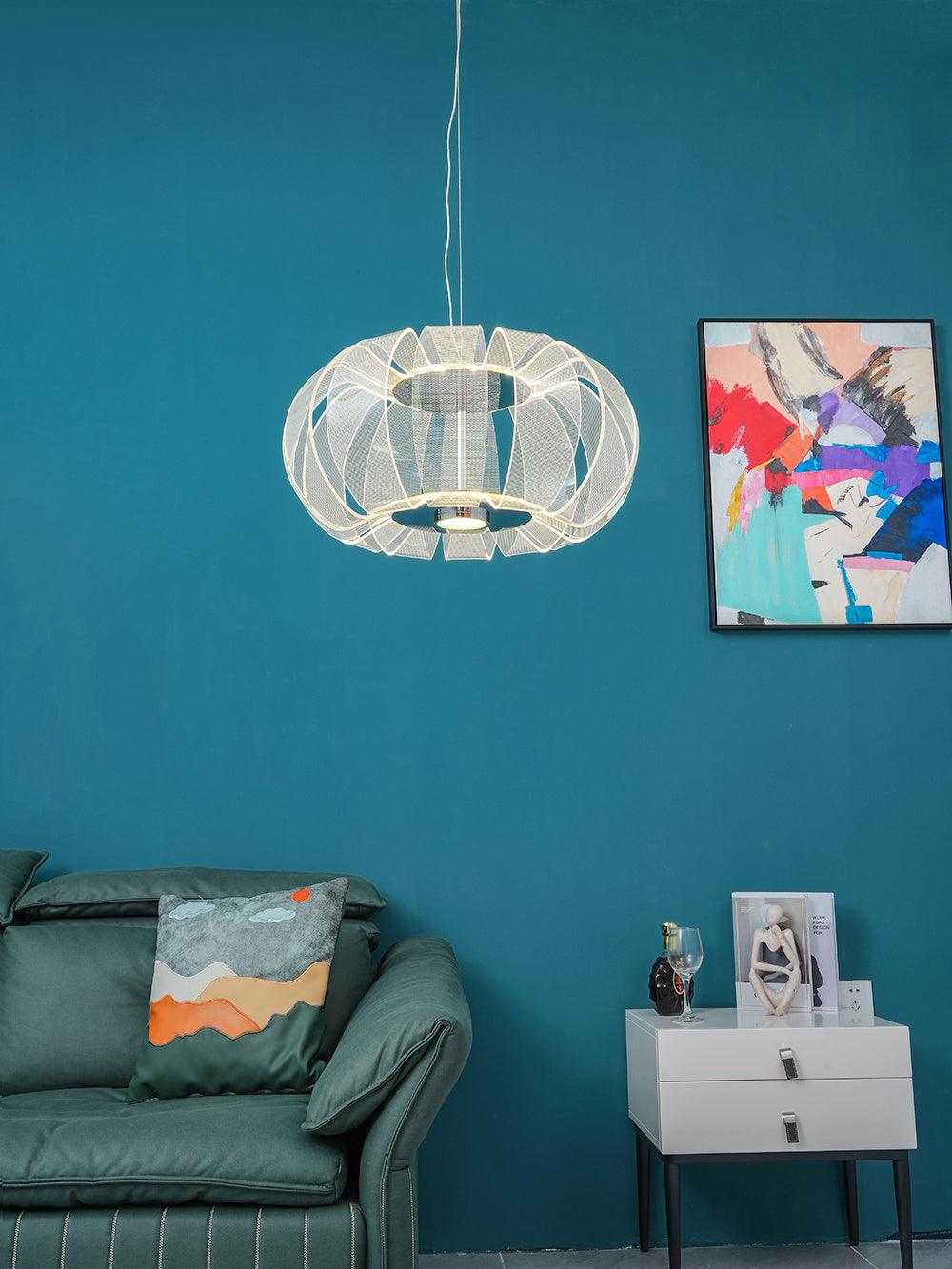Zorina Steel Acrylic Pendant Light - Letslighting