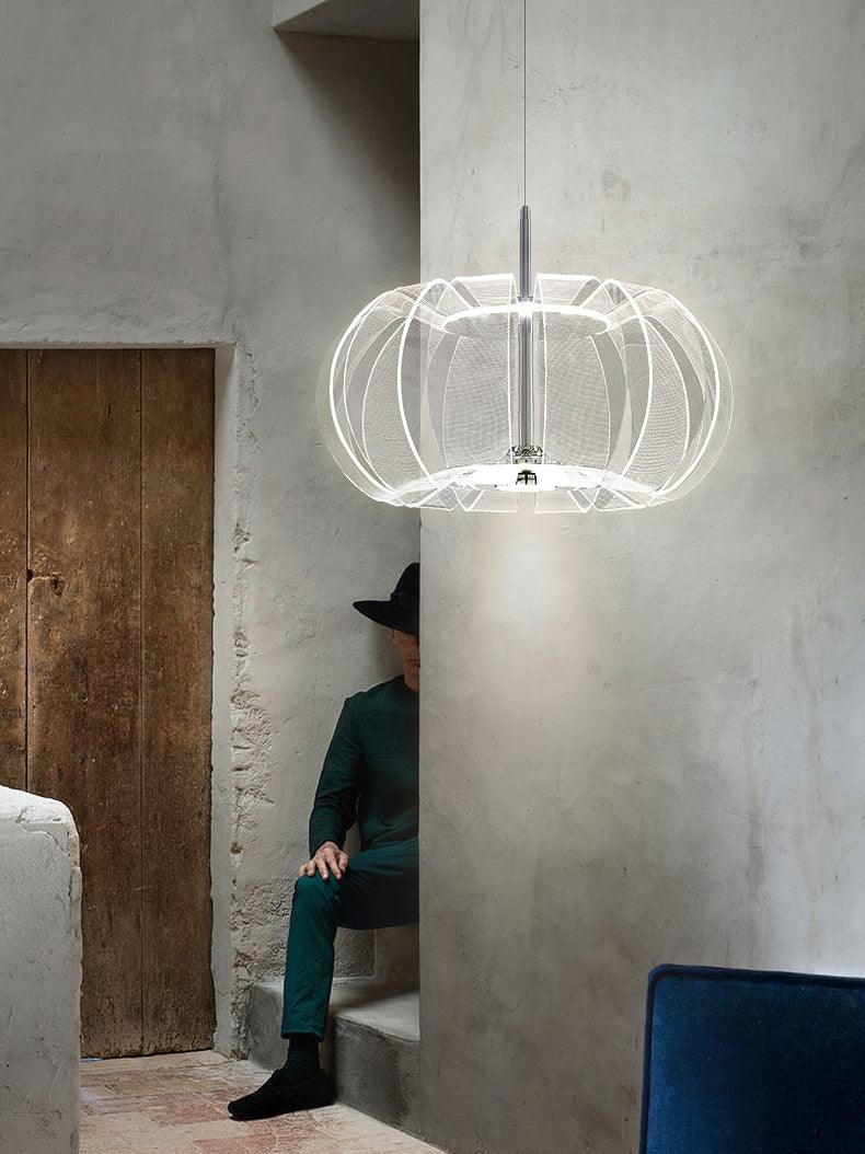 Zorina Steel Acrylic Pendant Light - Letslighting