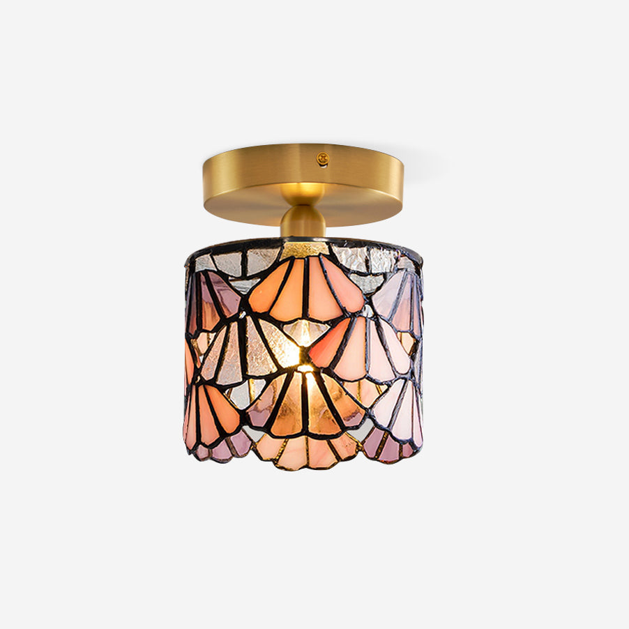 Tiffany Special Glass Flush Mount Ceiling Light - Letslighting