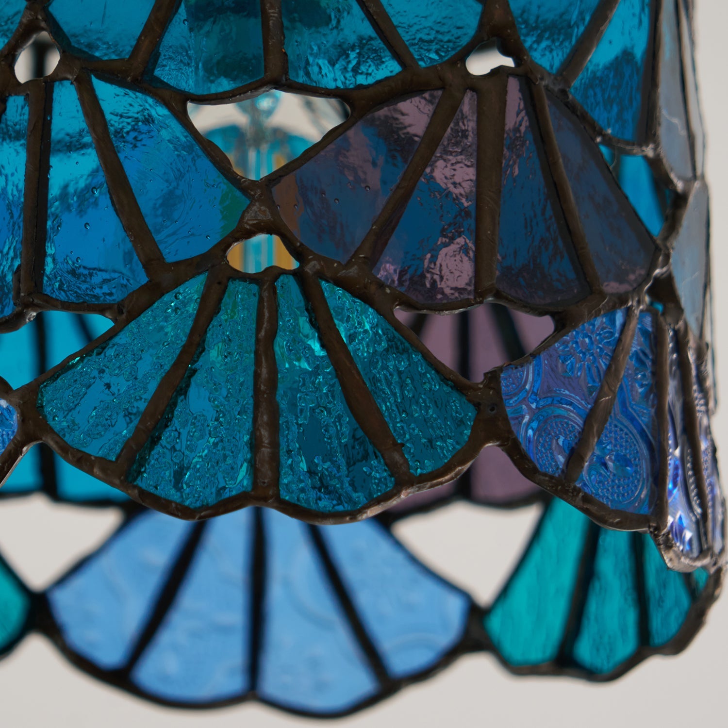 Rosavine Tiffany Stained Glass Semi Flush Mount Light - Letslighting