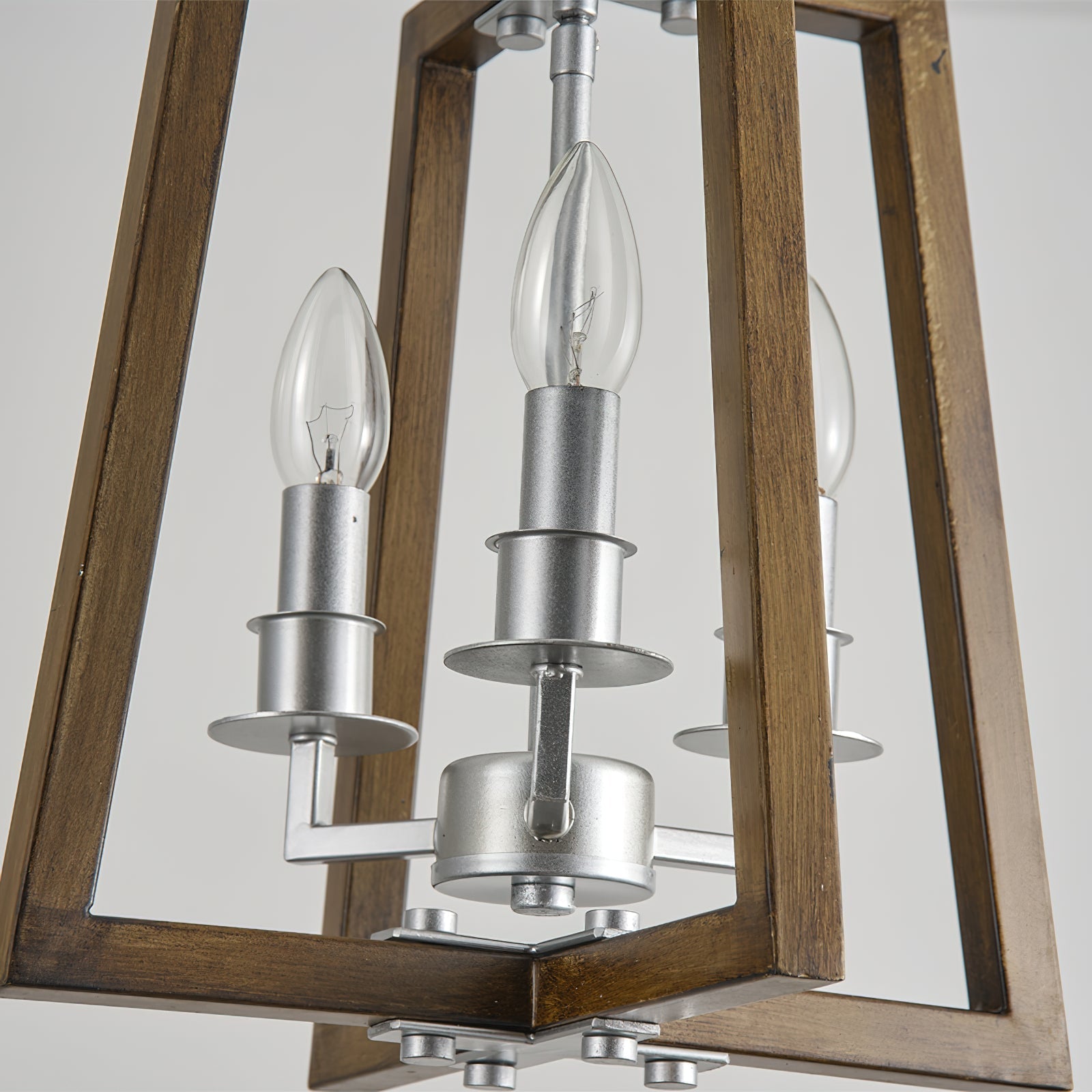 Tinsley Vintage Open Frame Wood Pendant Lamp - Letslighting