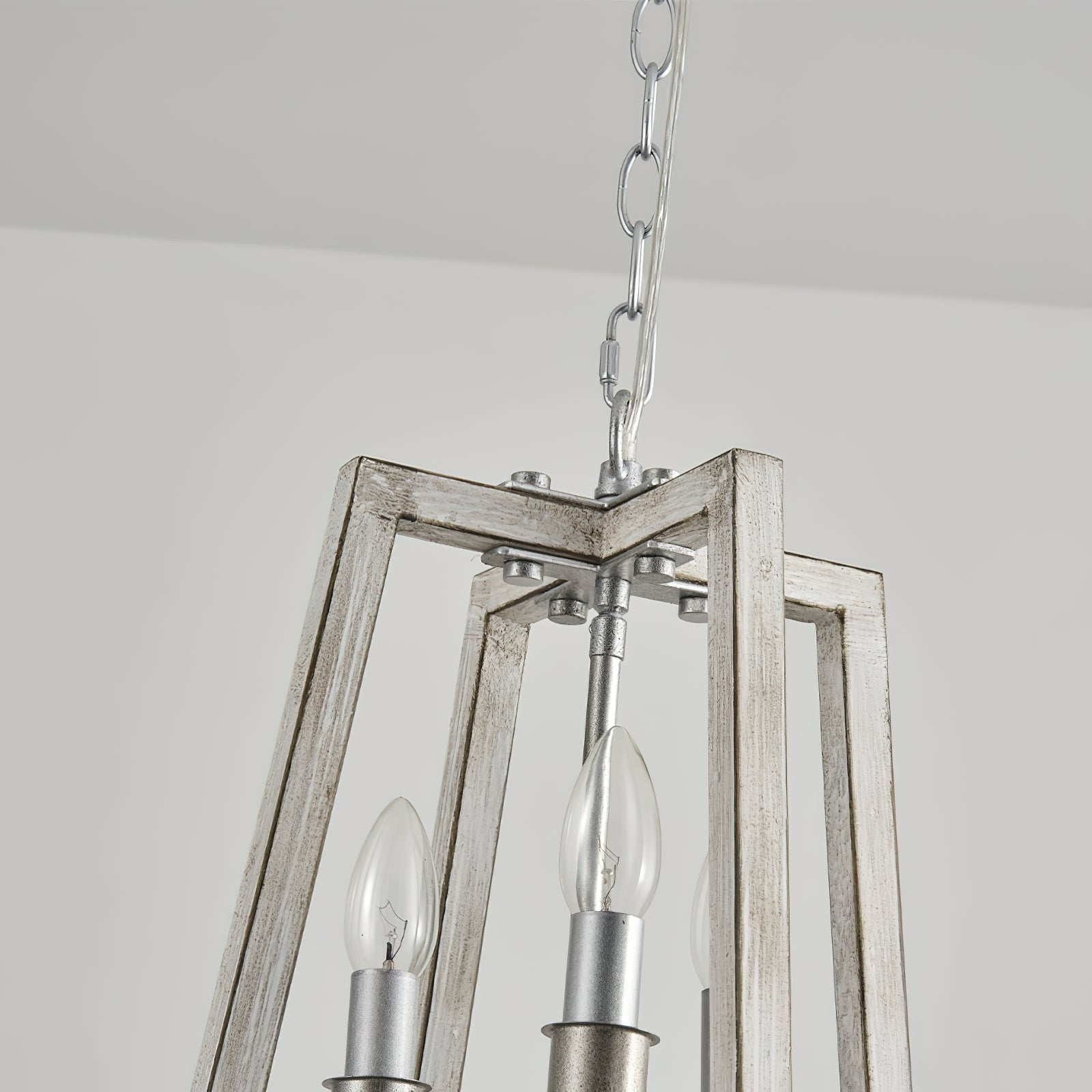 Tinsley Vintage Open Frame Wood Pendant Lamp - Letslighting