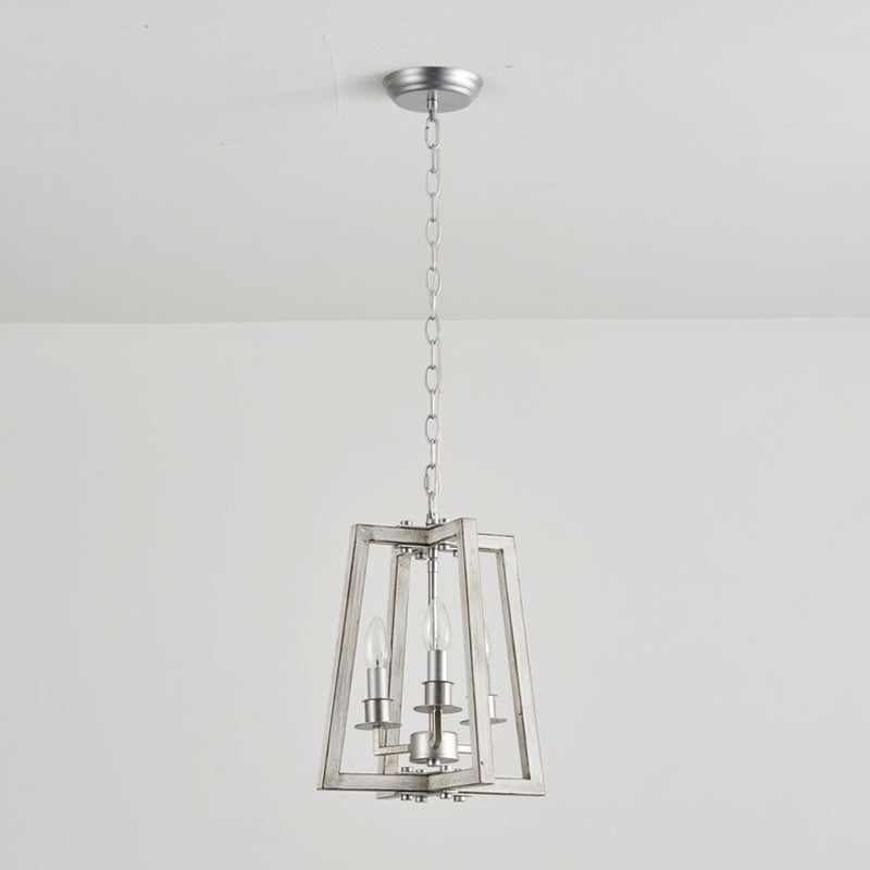 Tinsley Vintage Open Frame Wood Pendant Lamp - Letslighting