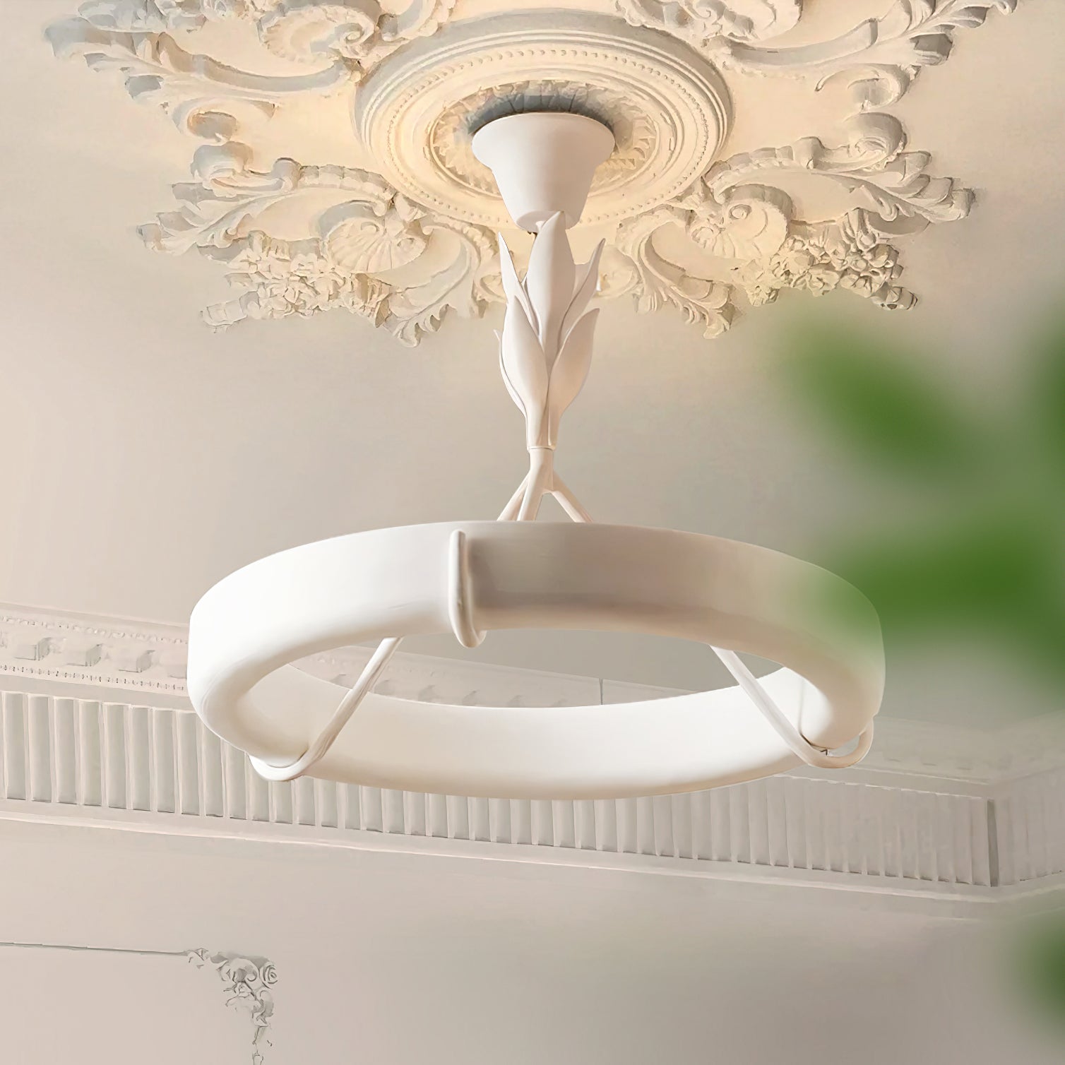 Zevinora Modern Minimalist Plaster Plastic Chandelier - Letslighting