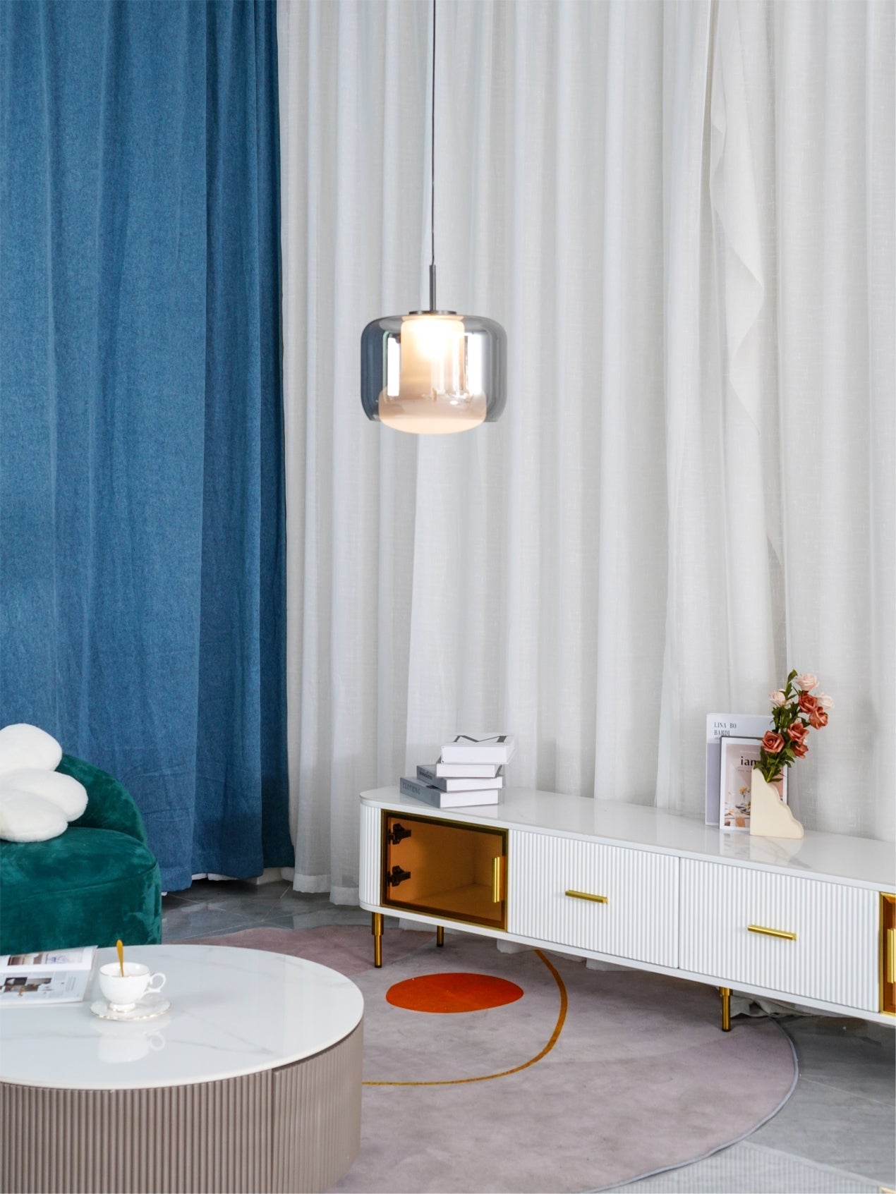 Vella Modern Glass Pendant Lamp - Letslighting