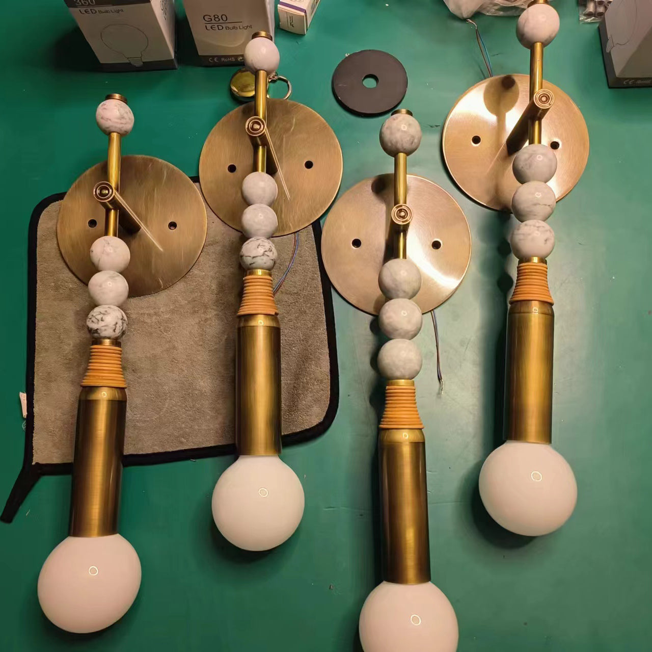 Roma Vintage Wall Lamp Marble - Letslighting