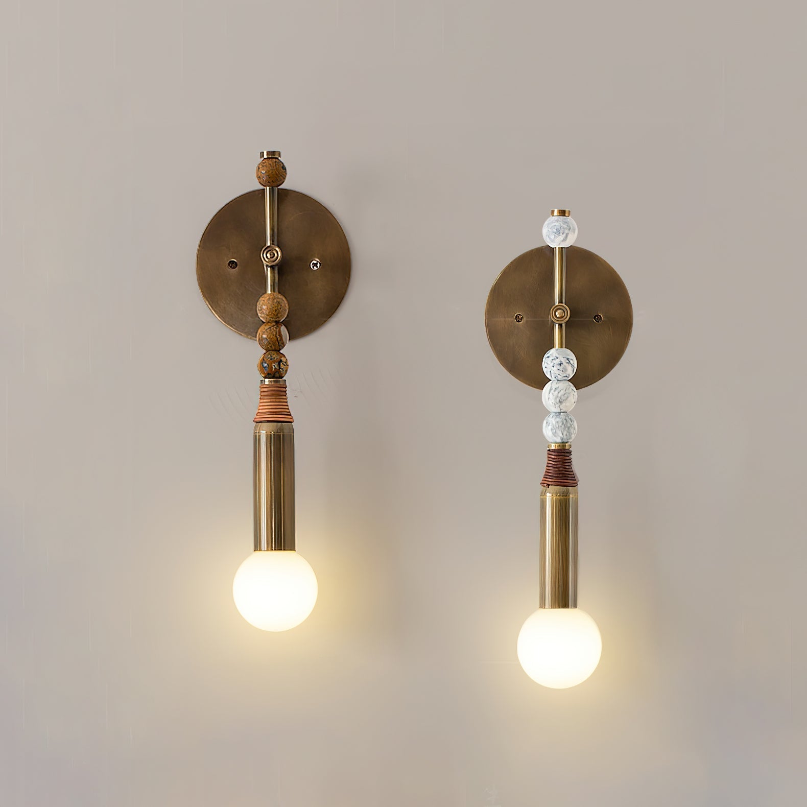 Nicole Modern Minimalist Marble Wall Lamp - Letslighting