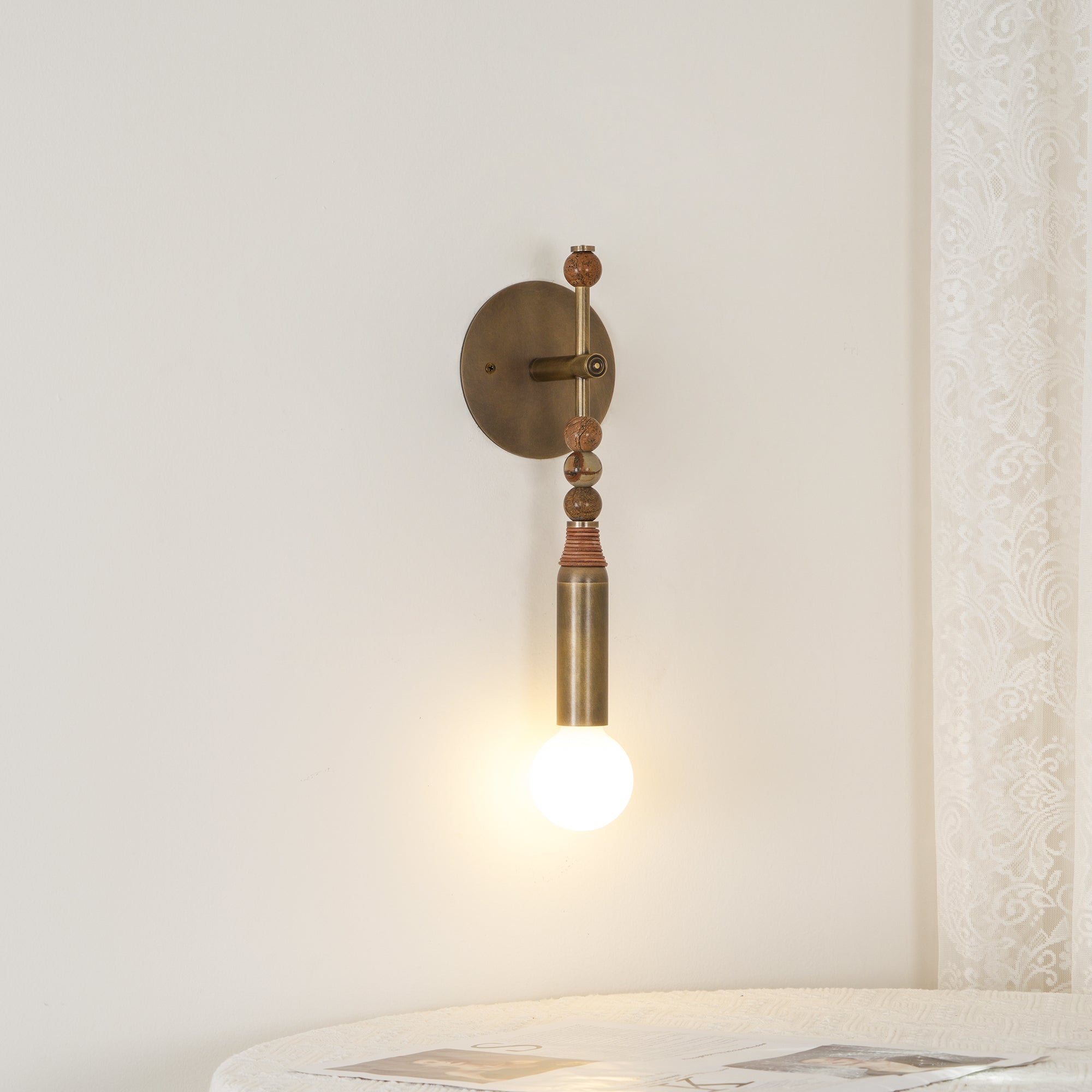Roma Vintage Wall Lamp Marble - Letslighting