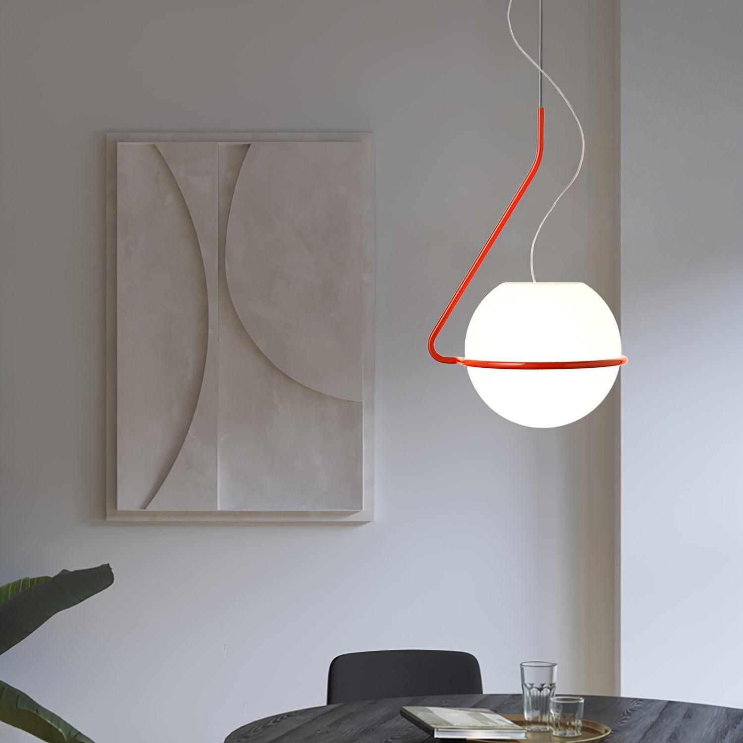 Circular Minimalist Glass Pendant Lamp - Letslighting