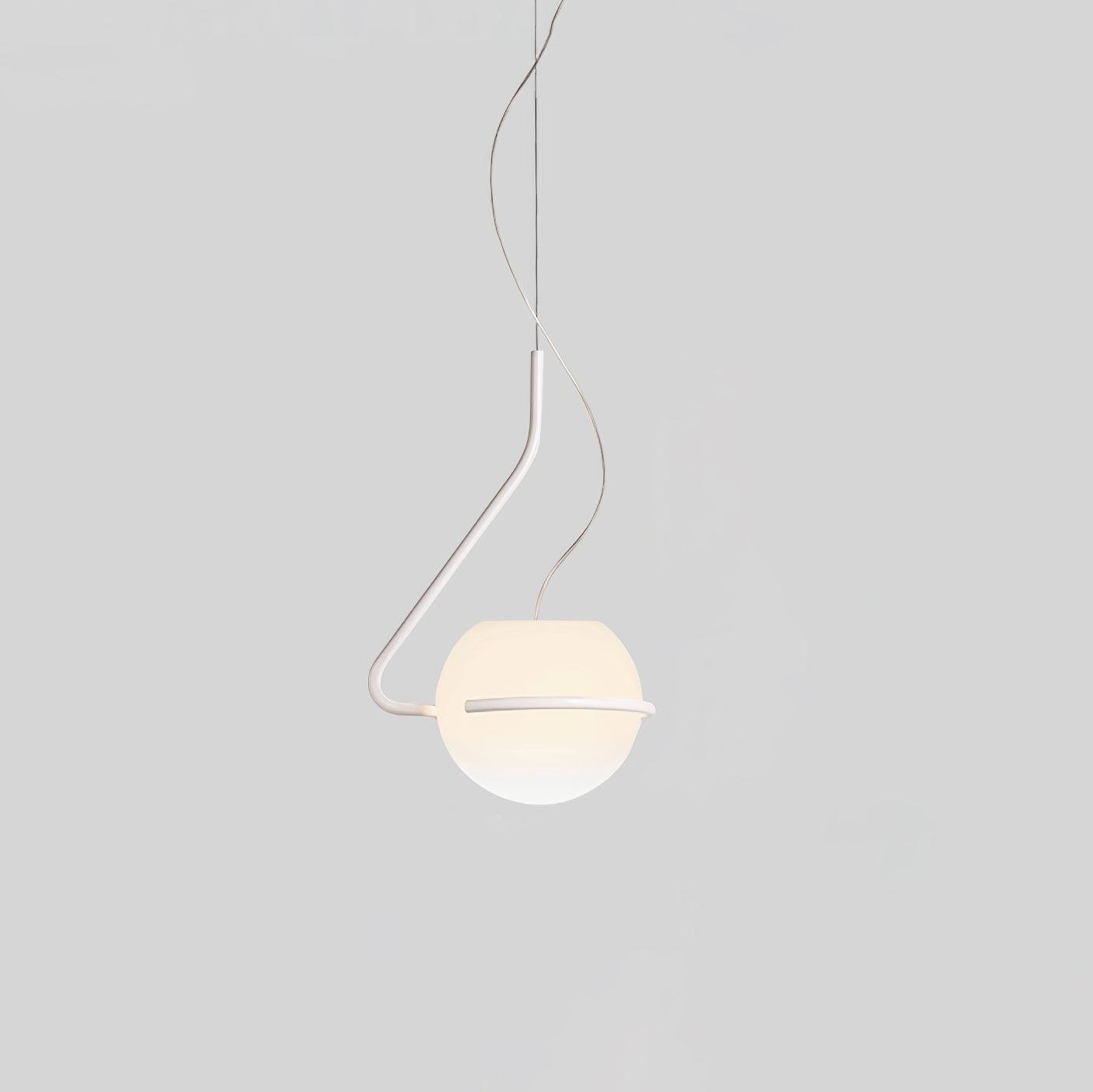 Circular Minimalist Glass Pendant Lamp - Letslighting