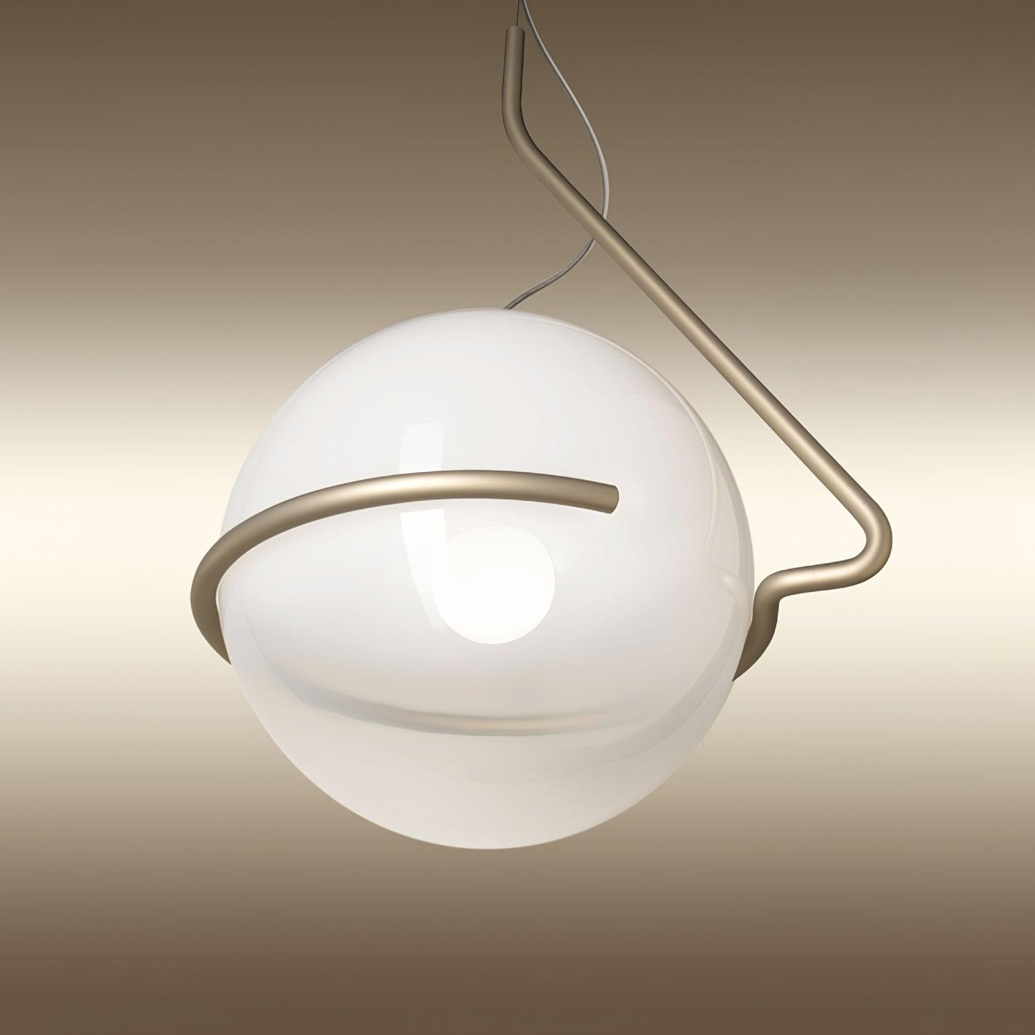 Circular Minimalist Glass Pendant Lamp - Letslighting
