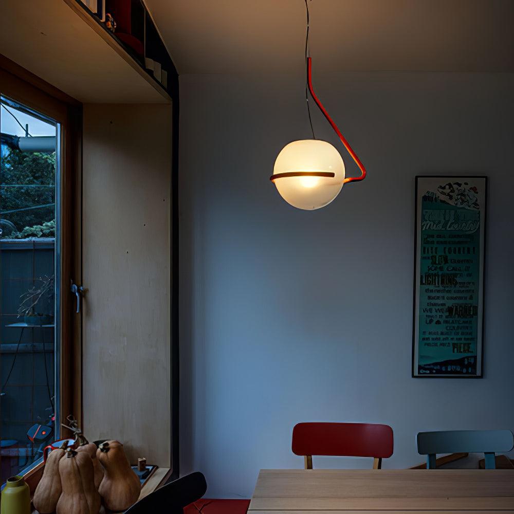 Circular Minimalist Glass Pendant Lamp - Letslighting
