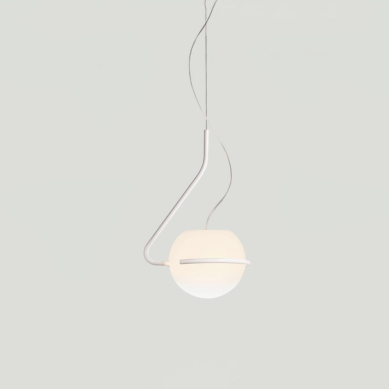 Circular Minimalist Glass Pendant Lamp - Letslighting