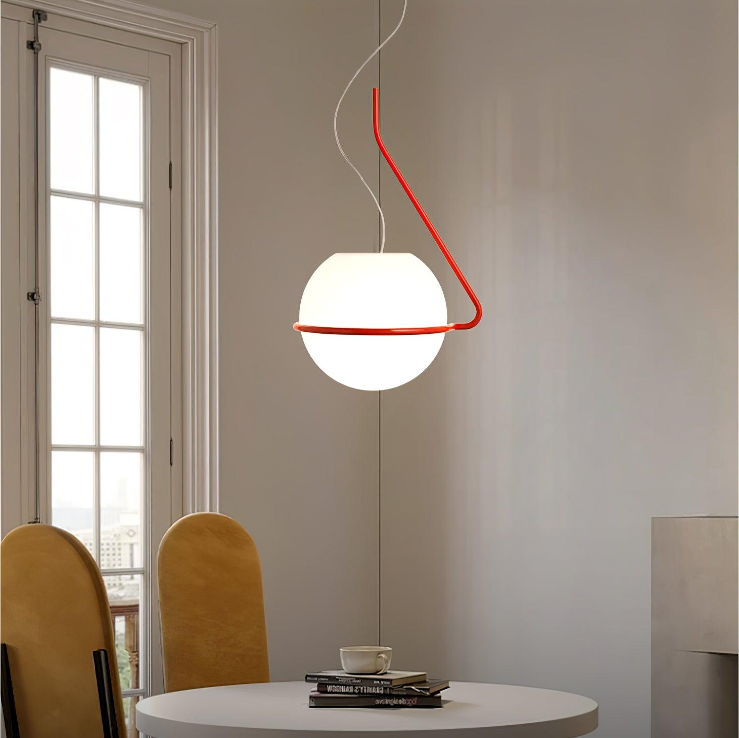 Circular Minimalist Glass Pendant Lamp - Letslighting
