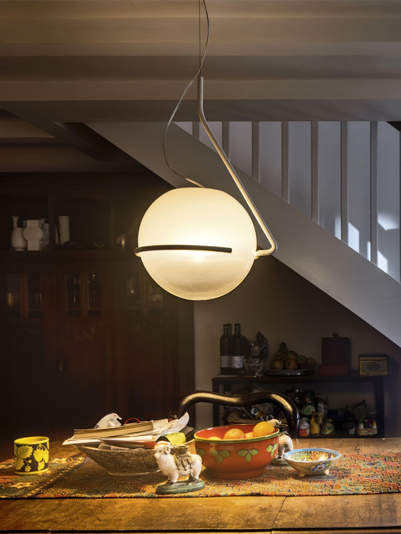 Circular Minimalist Glass Pendant Lamp - Letslighting