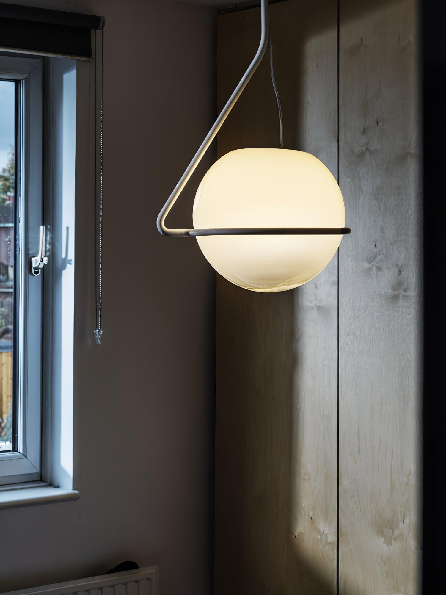 Circular Minimalist Glass Pendant Lamp - Letslighting