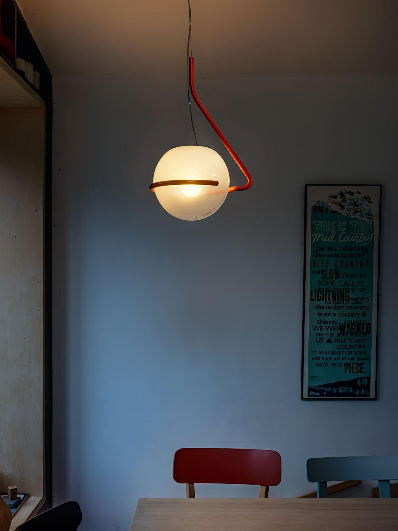 Circular Minimalist Glass Pendant Lamp - Letslighting