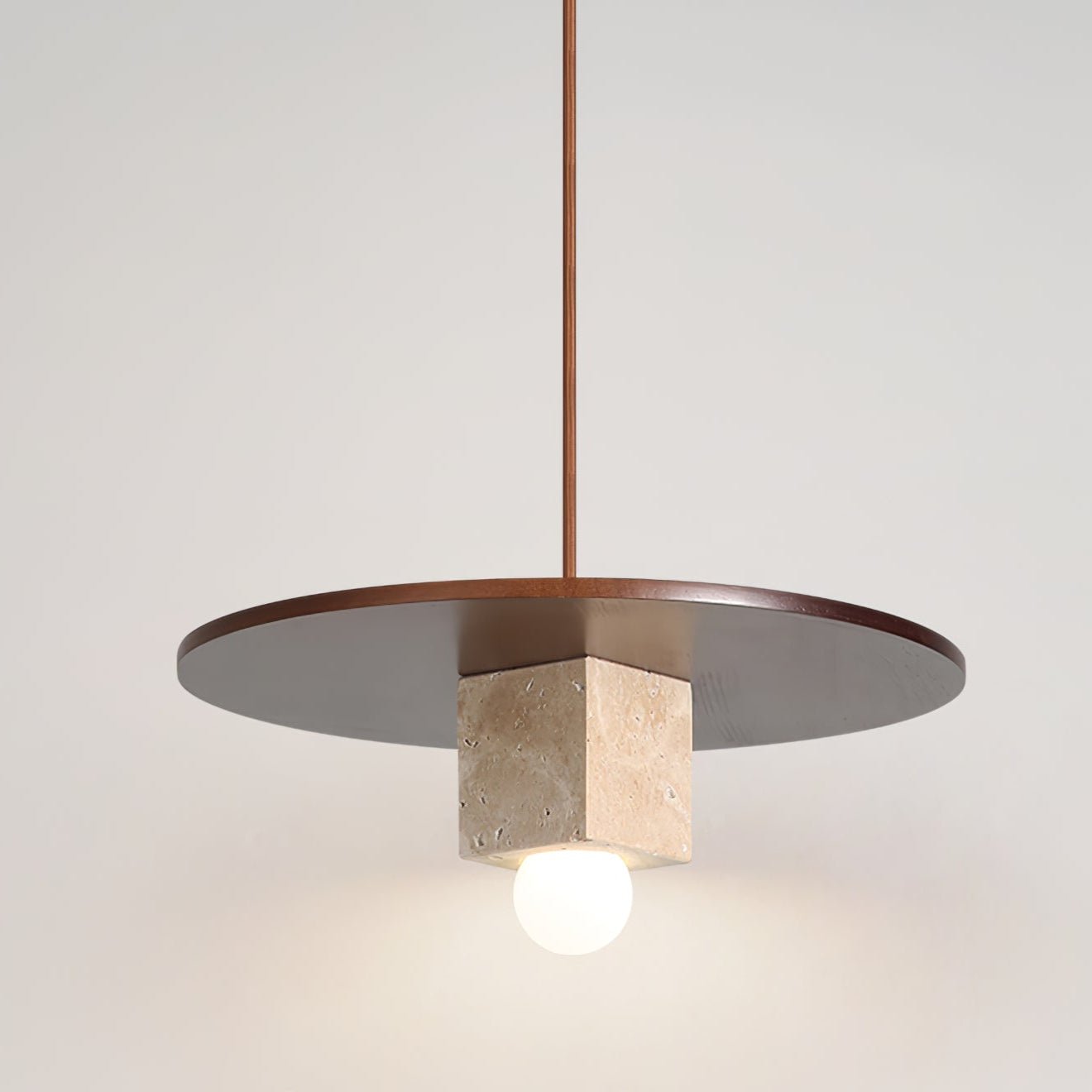 Ucariel Geometric Travertine Pendant Light - Letslighting