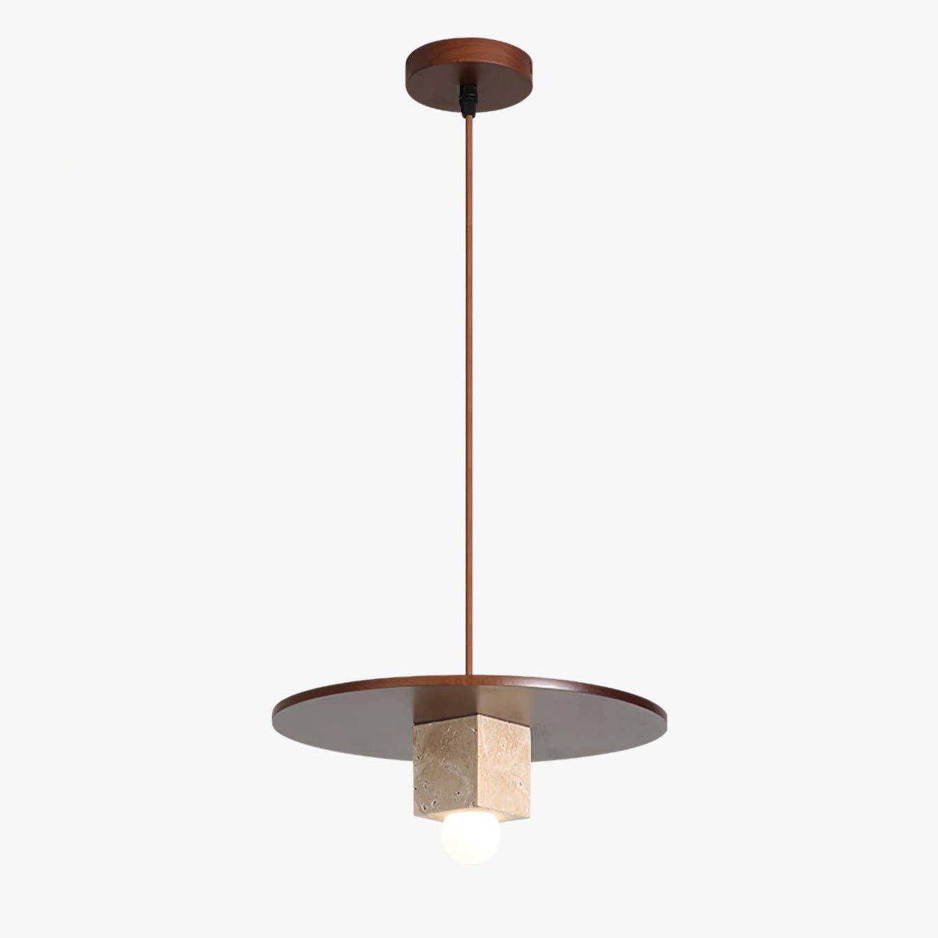 Ucariel Geometric Travertine Pendant Light - Letslighting