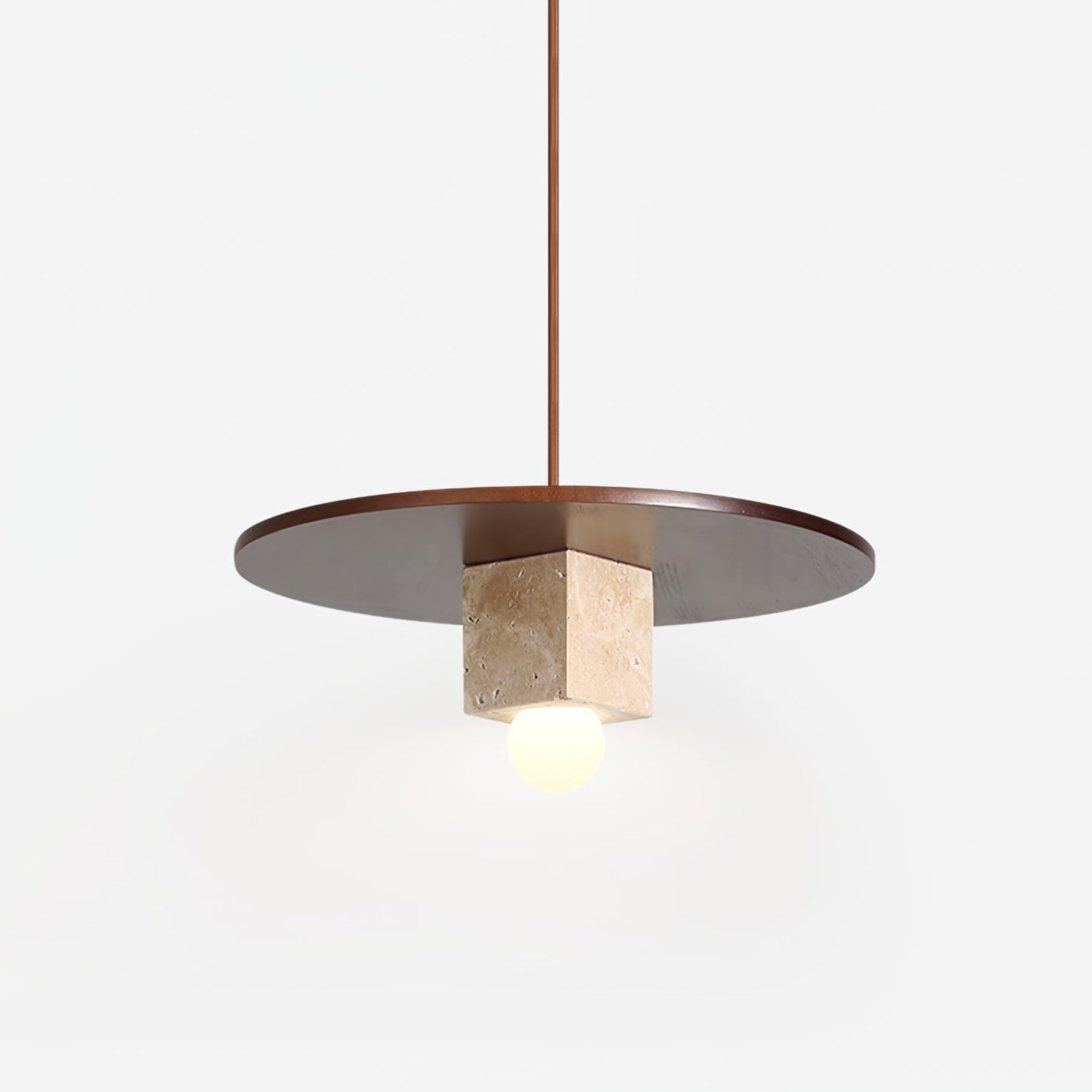 Ucariel Geometric Travertine Pendant Light - Letslighting
