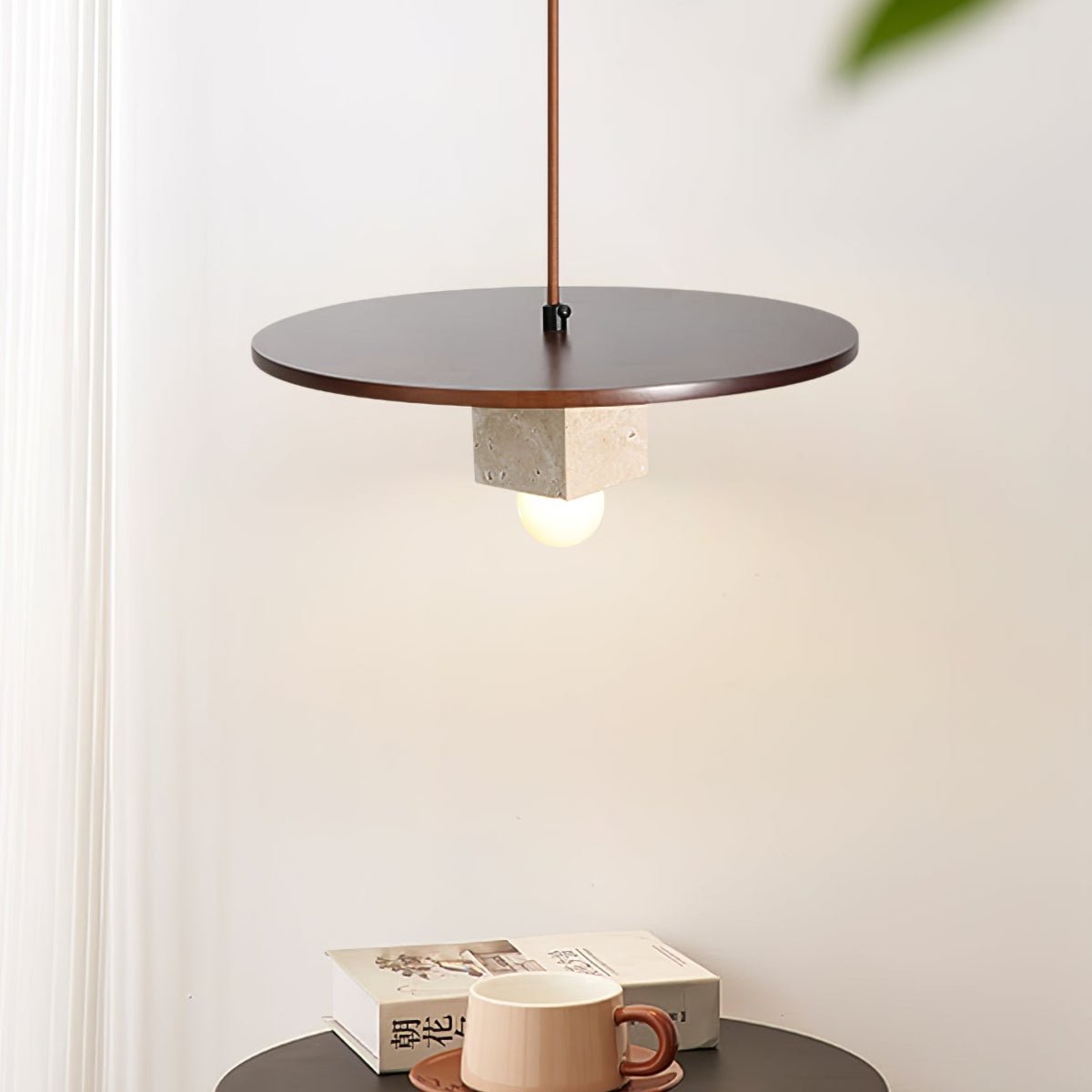 Ucariel Geometric Travertine Pendant Light - Letslighting