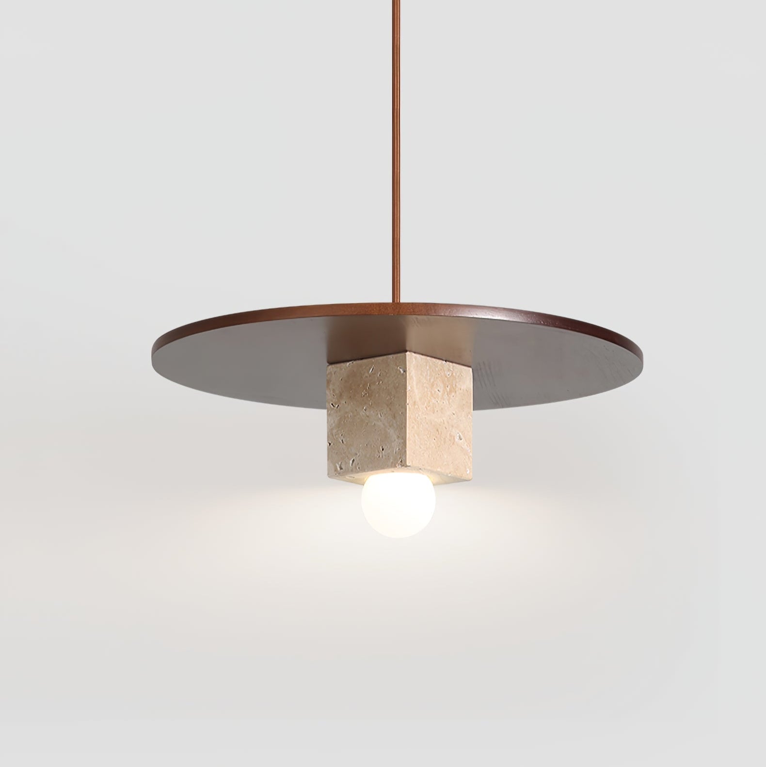 Ucariel Geometric Travertine Pendant Light - Letslighting