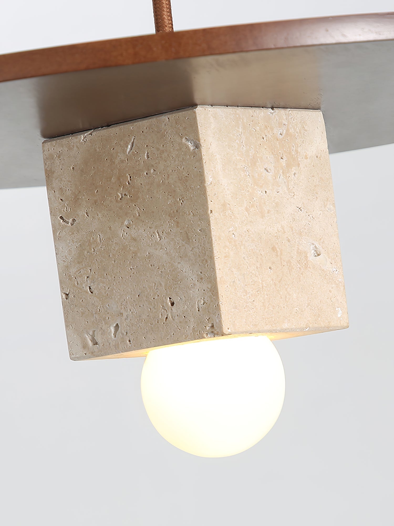 Ucariel Geometric Travertine Pendant Light - Letslighting