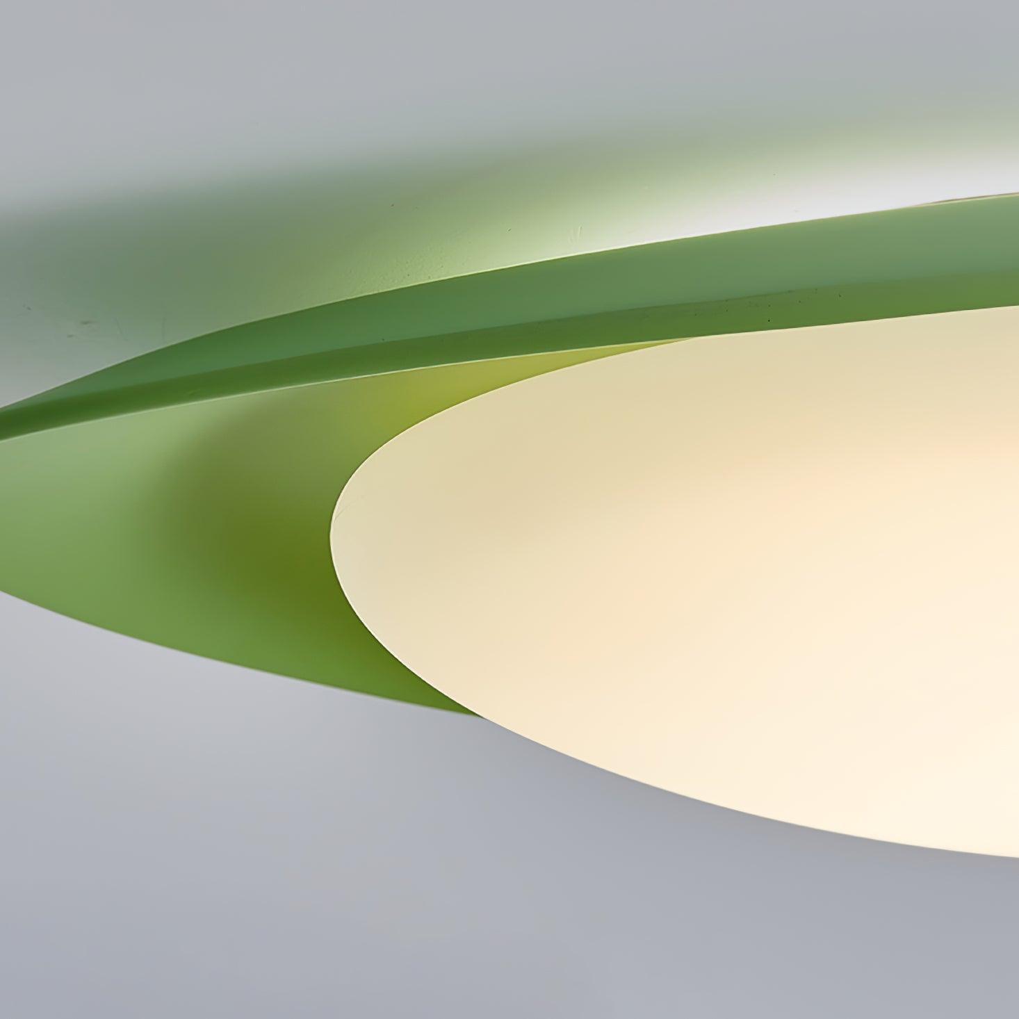 Aria Ceiling Lamp Green&Beige Pebble Shape - Letslighting