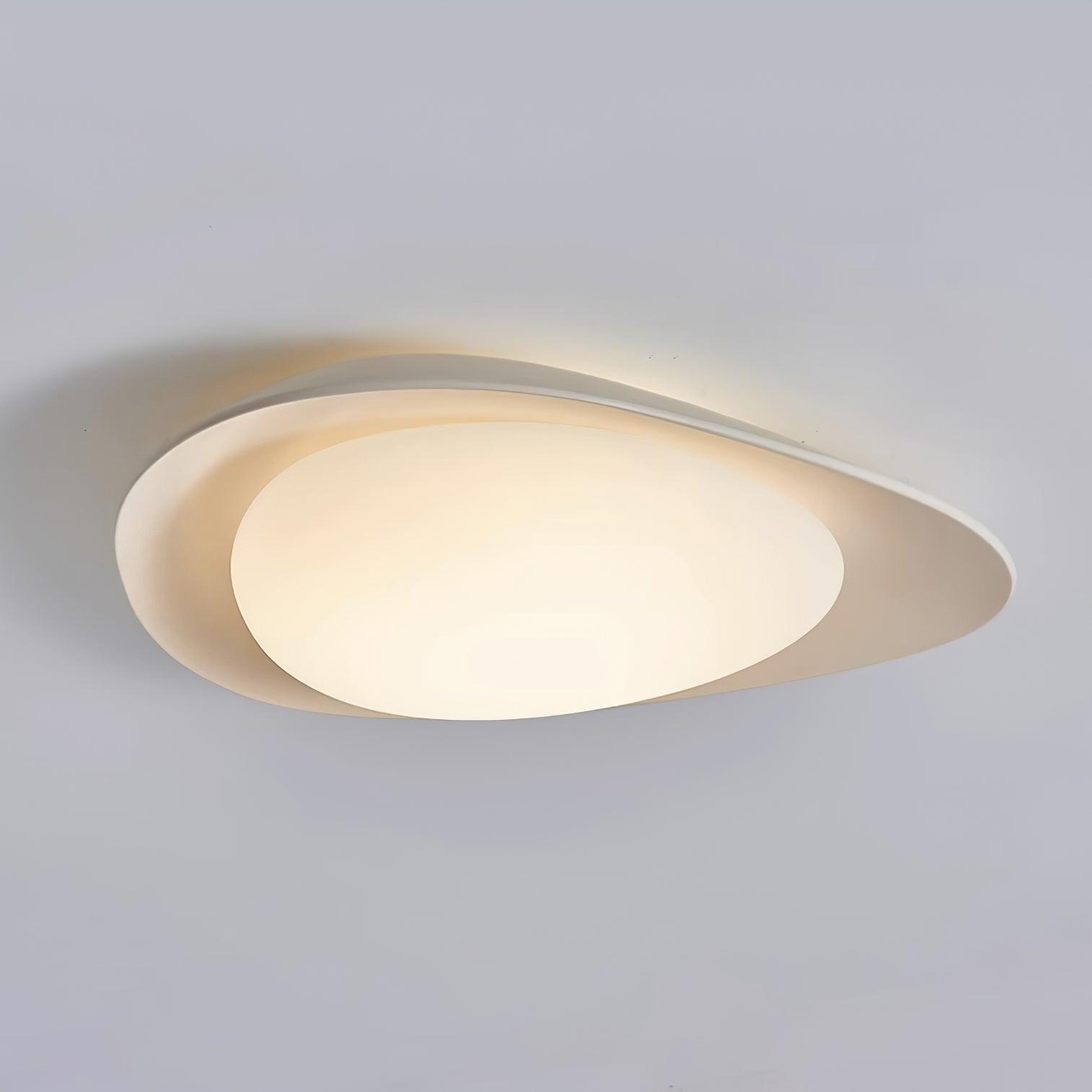 Aria Ceiling Lamp Green&Beige Pebble Shape - Letslighting