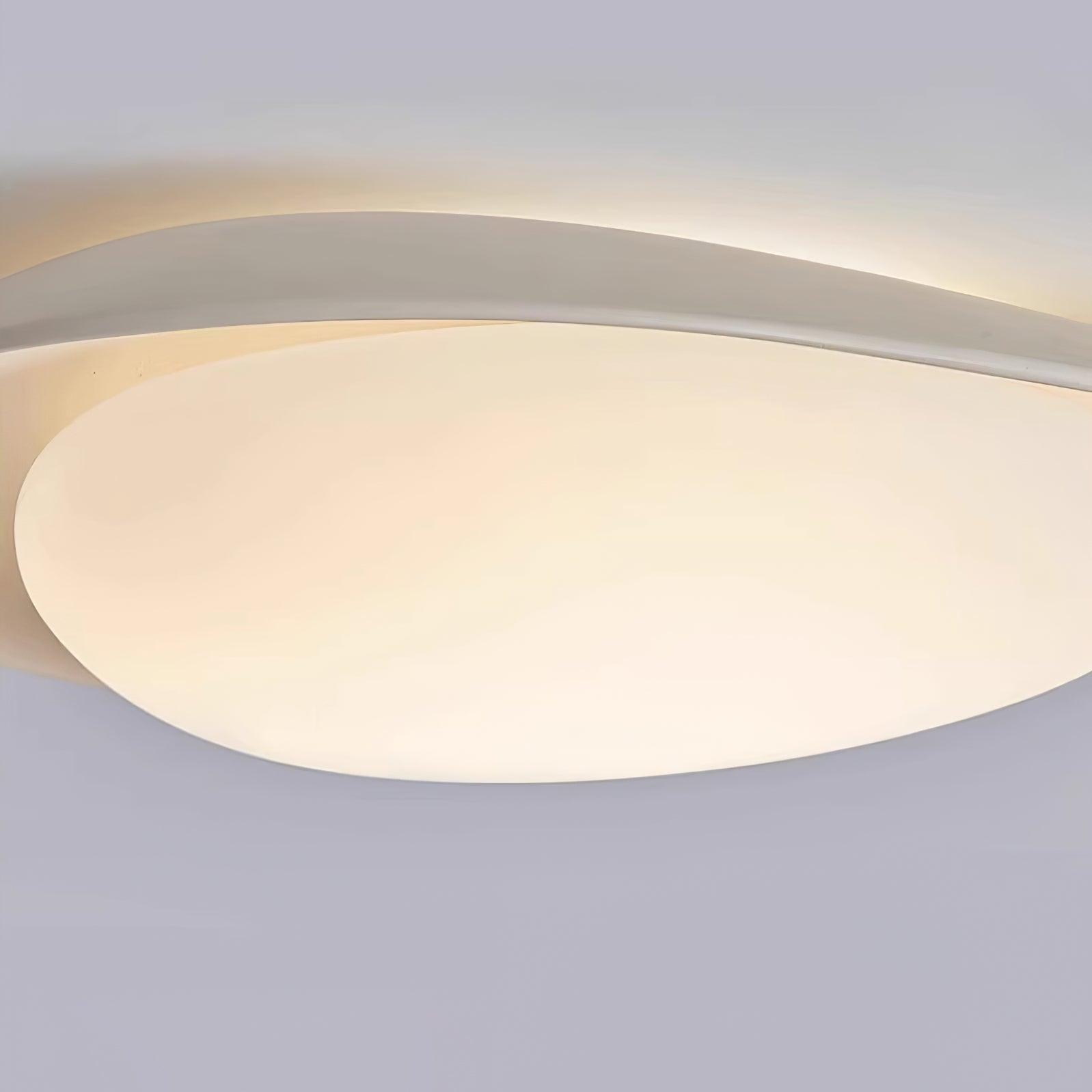 Aria Ceiling Lamp Green&Beige Pebble Shape - Letslighting