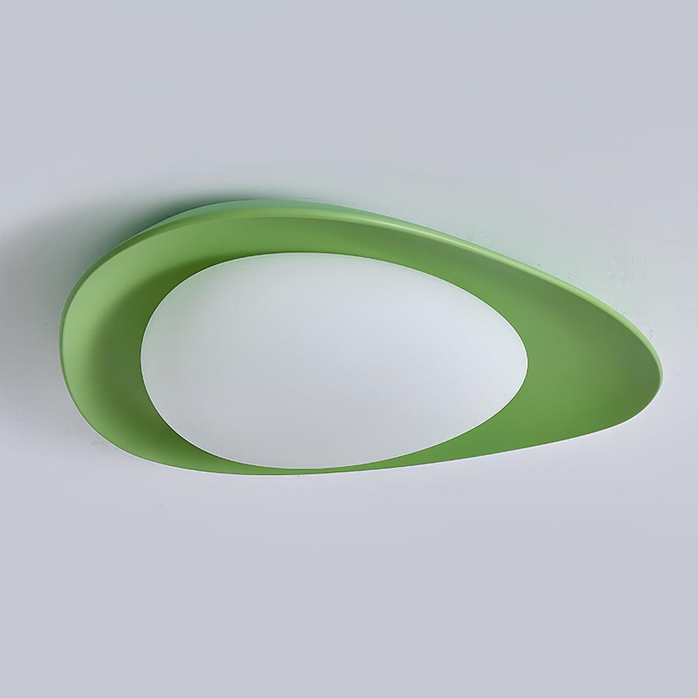Aria Ceiling Lamp Green&Beige Pebble Shape - Letslighting