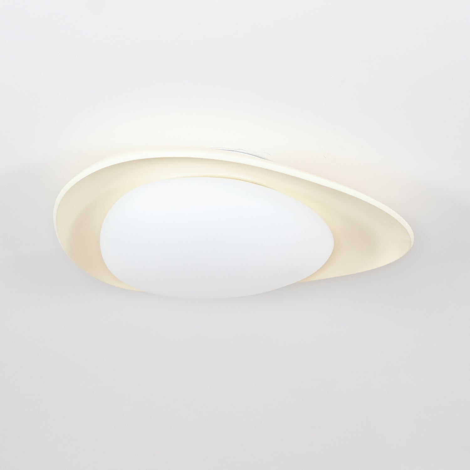 Aria Ceiling Lamp Green&Beige Pebble Shape - Letslighting