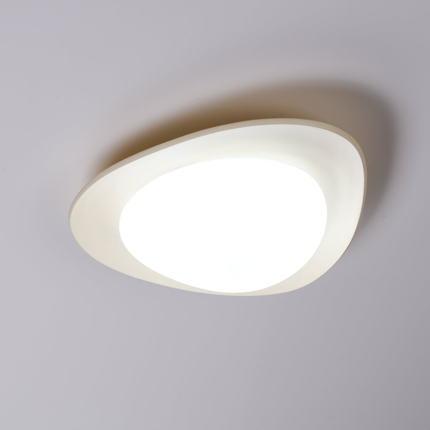 Aria Ceiling Lamp Green&Beige Pebble Shape - Letslighting