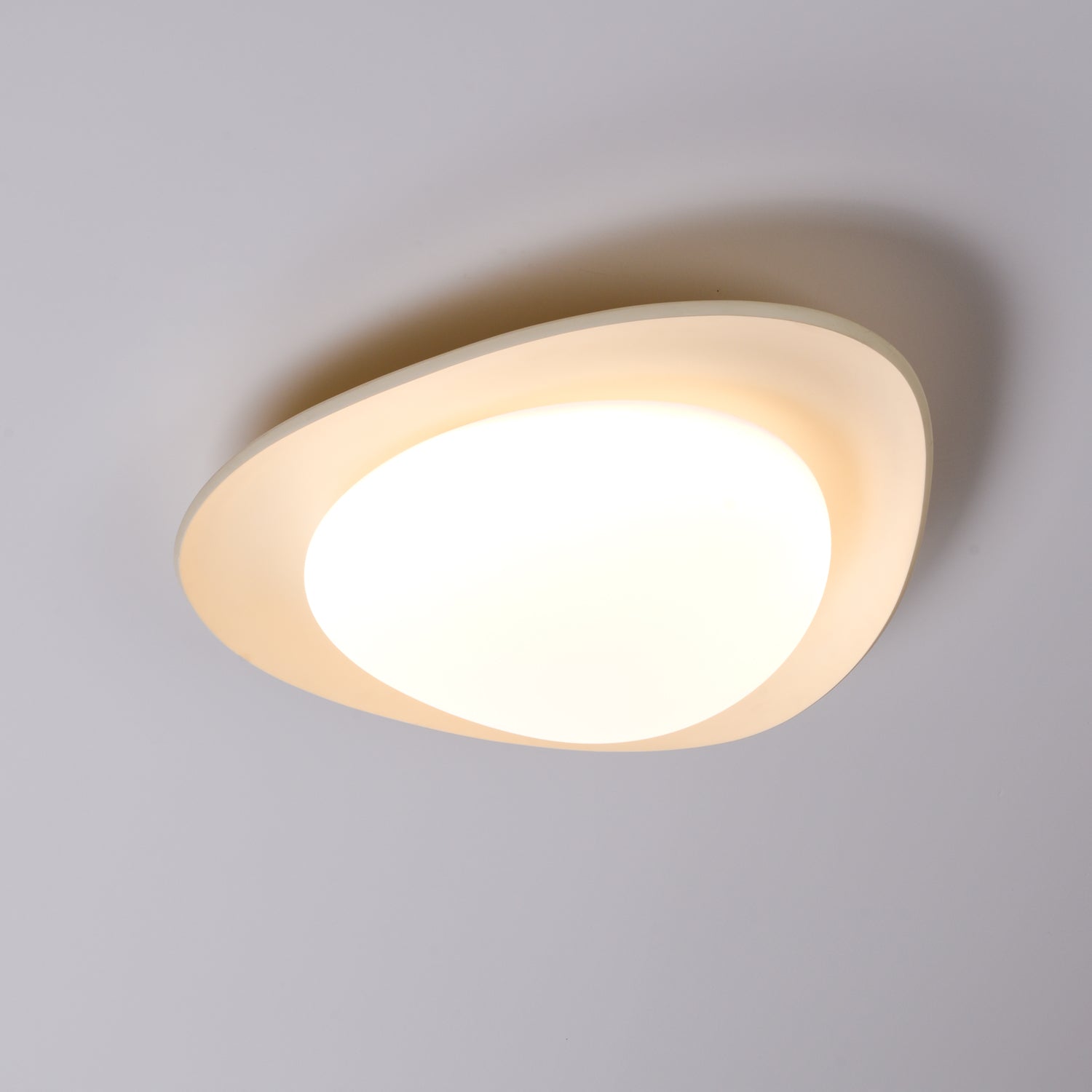 Aria Ceiling Lamp Green&Beige Pebble Shape - Letslighting