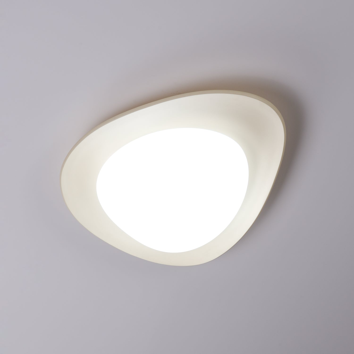 Aria Ceiling Lamp Green&Beige Pebble Shape - Letslighting