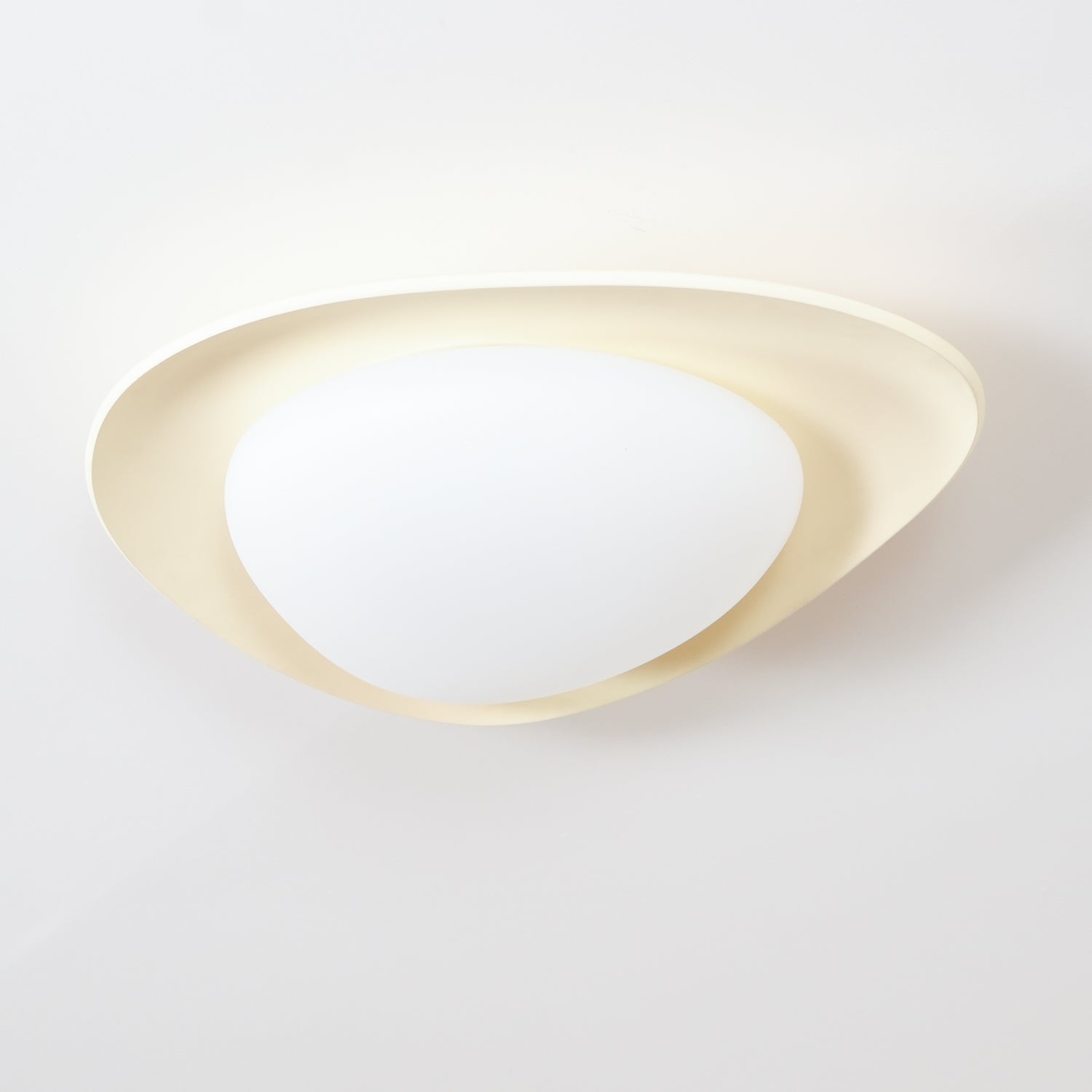 Aria Ceiling Lamp Green&Beige Pebble Shape - Letslighting