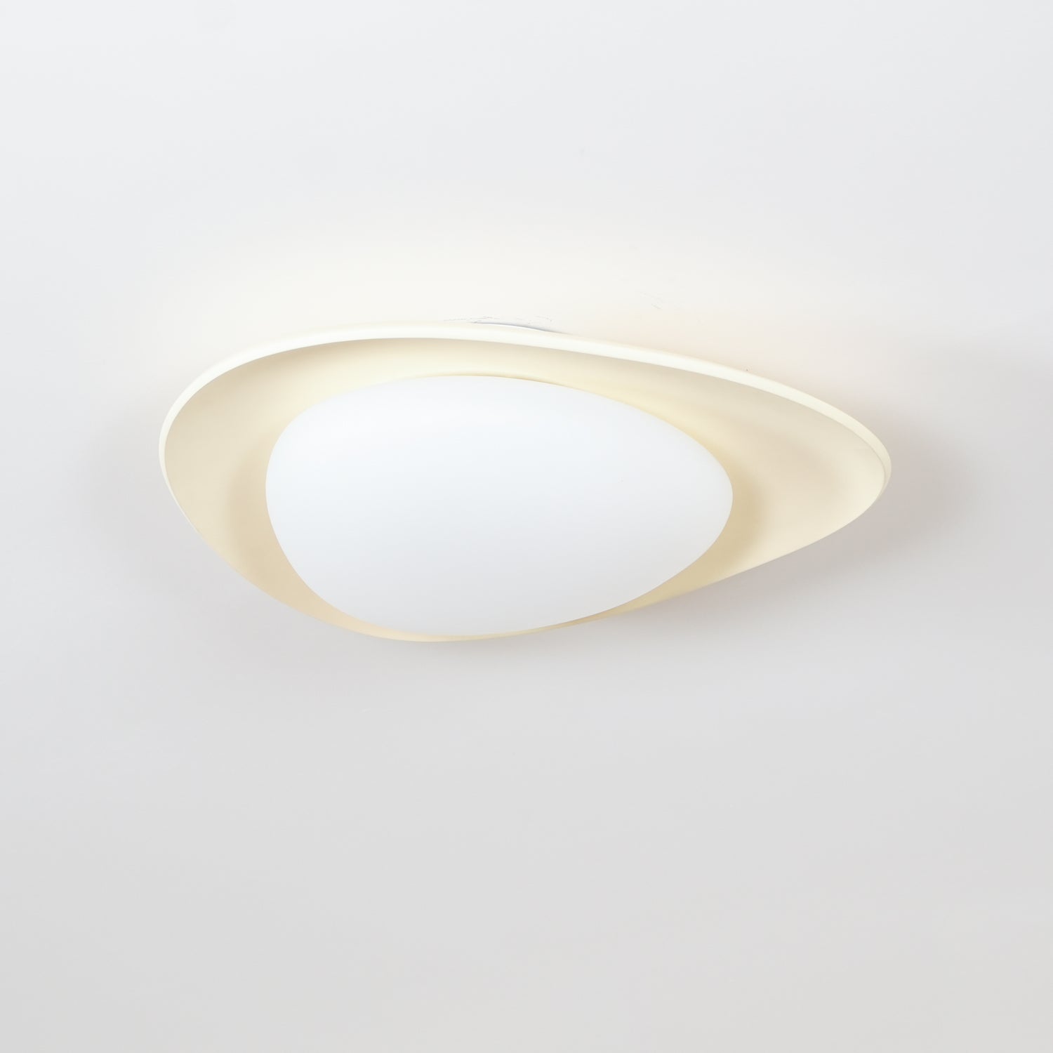 Aria Ceiling Lamp Green&Beige Pebble Shape - Letslighting