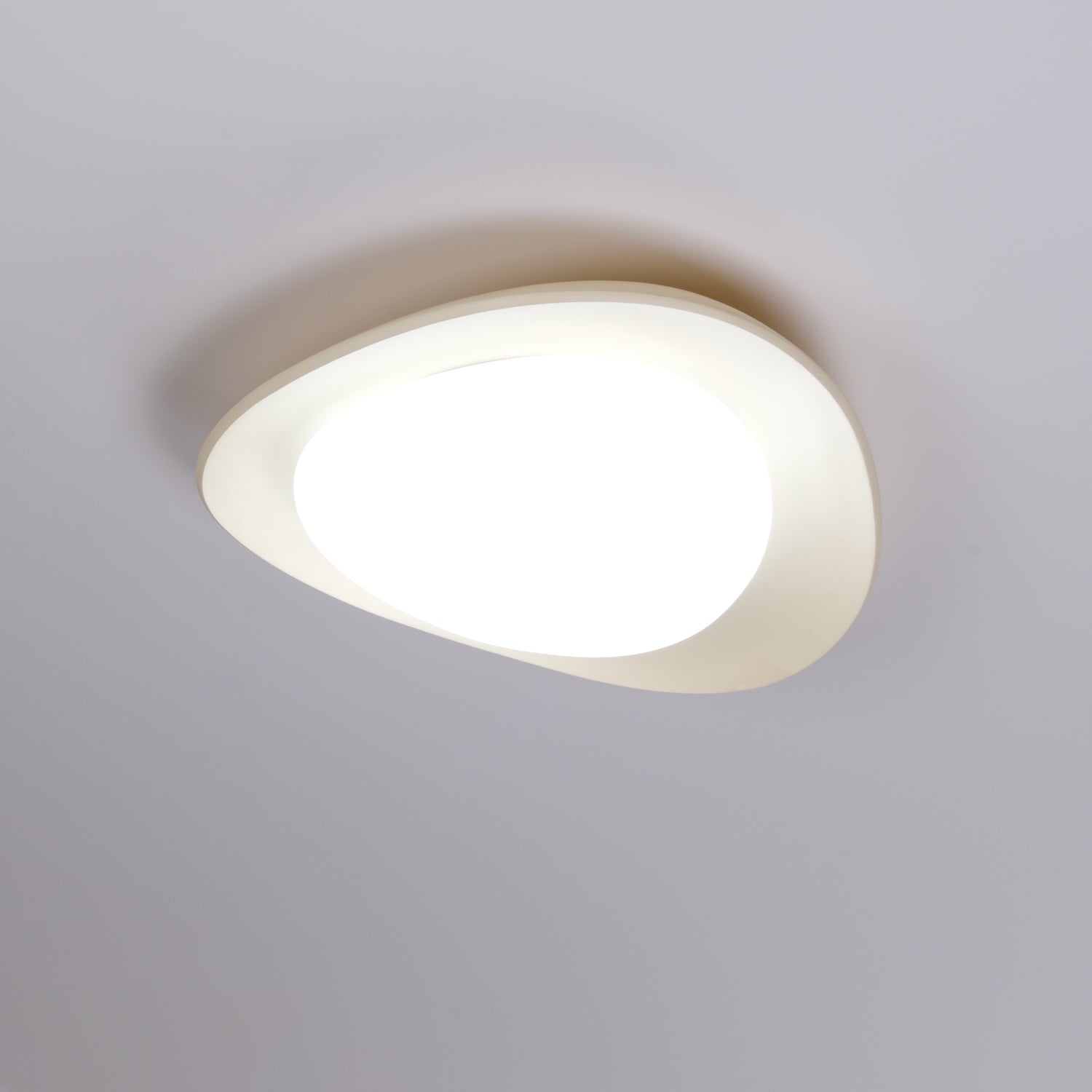 Aria Ceiling Lamp Green&Beige Pebble Shape - Letslighting
